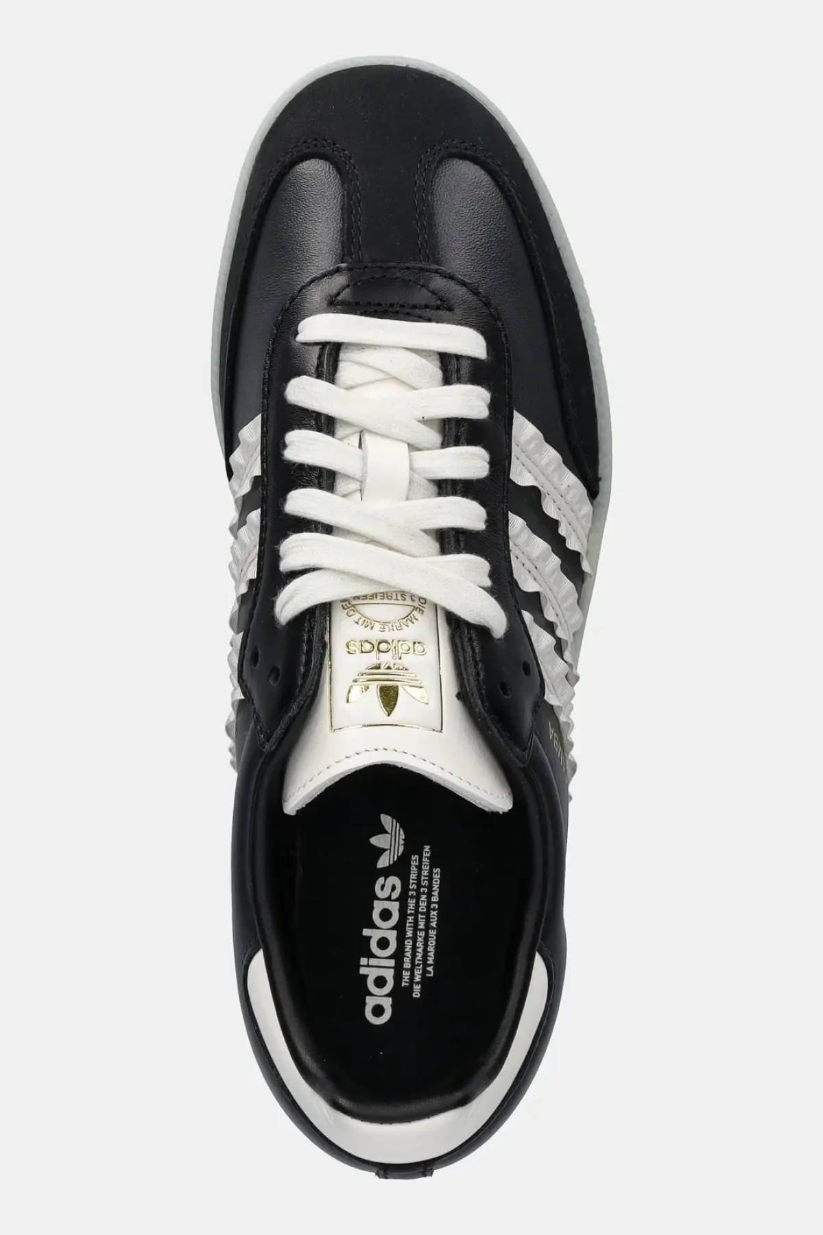 Кожаные кроссовки adidas Originals Samba OG W цвет чёрный