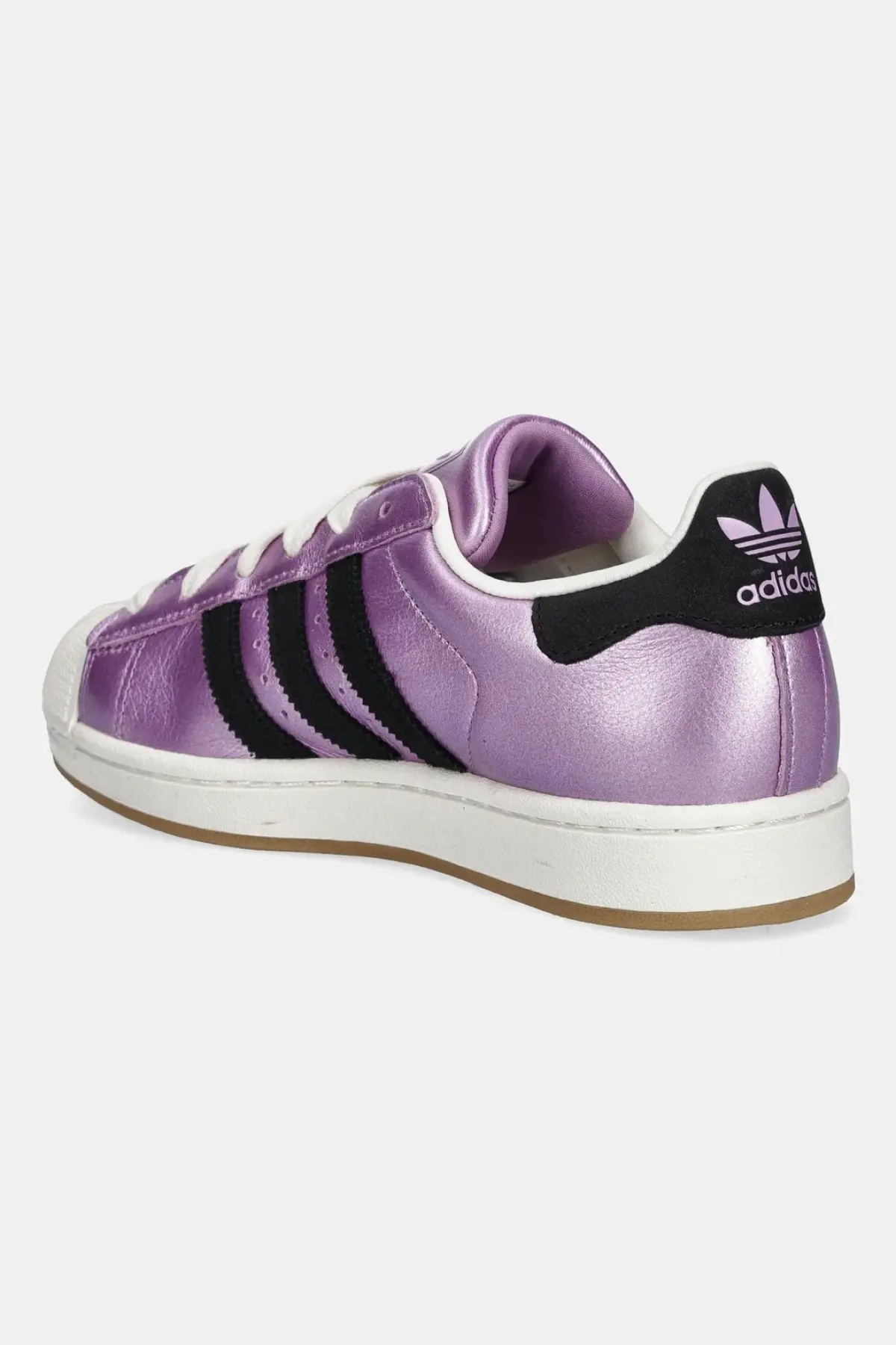 Кожаные кроссовки adidas Originals Superstar II W цвет фиолетовый