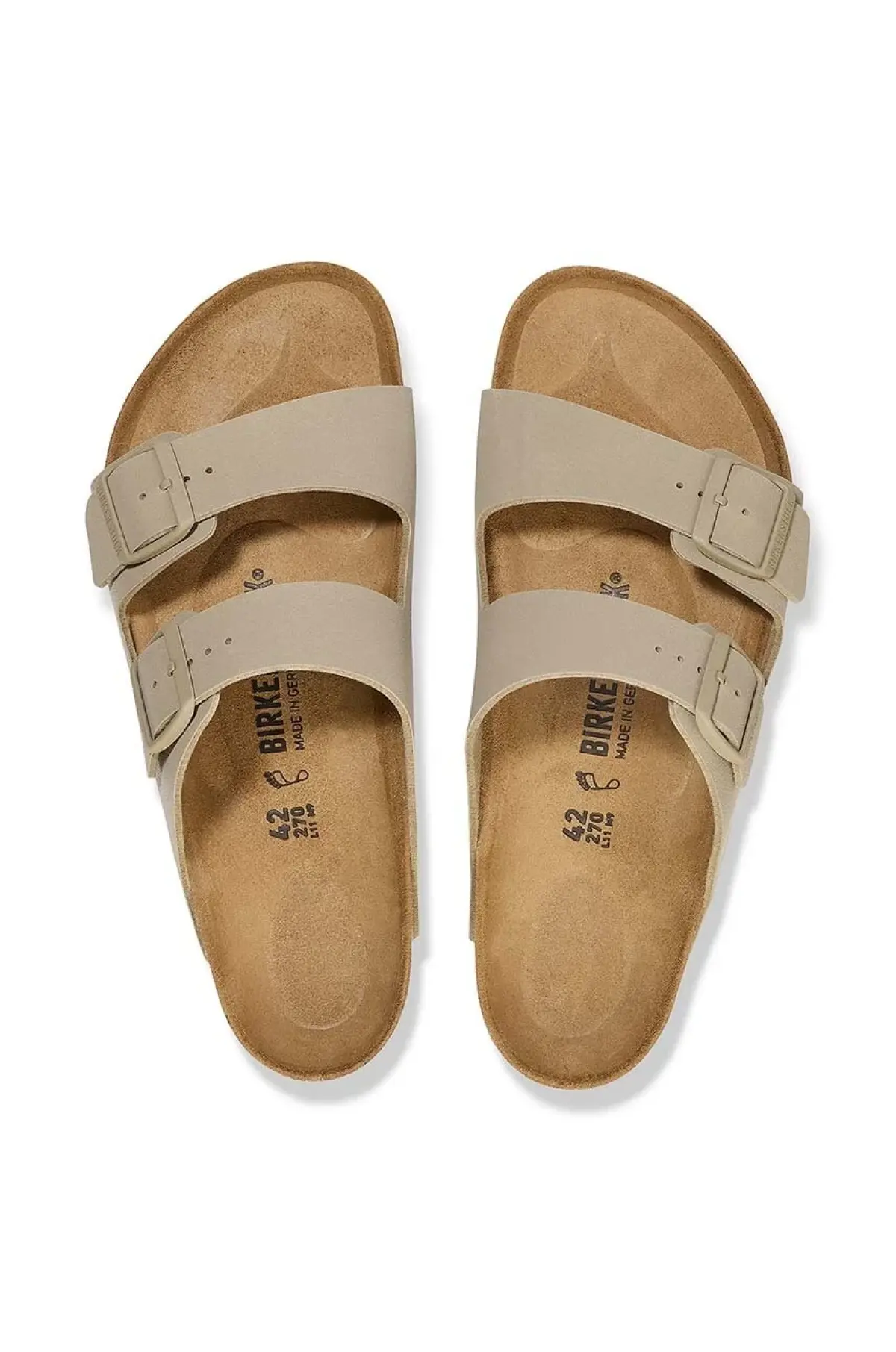 Шлепанцы Birkenstock Arizona мужские цвет бежевый