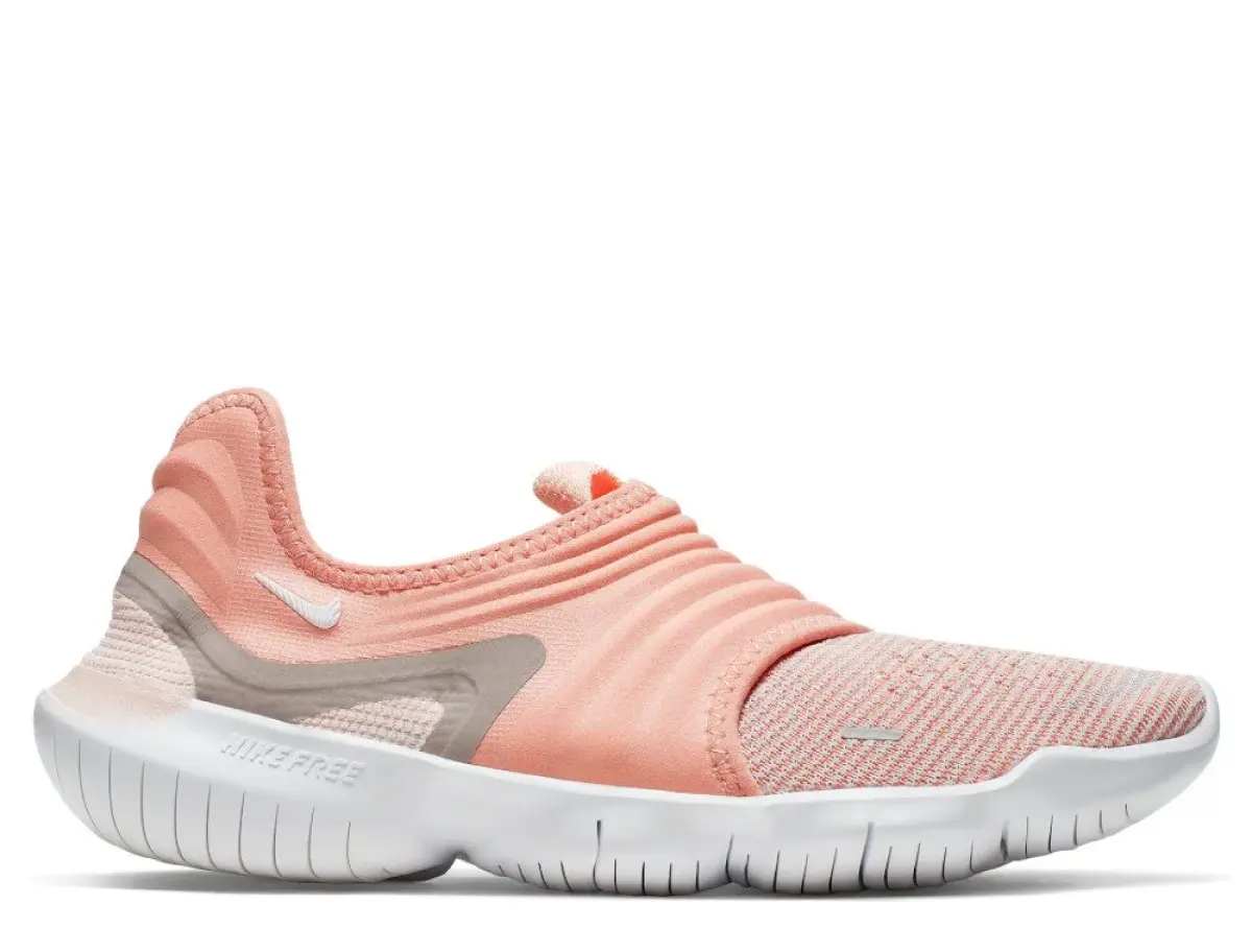 Nike Free RN Flyknit 3.0 W Бело-Розовые