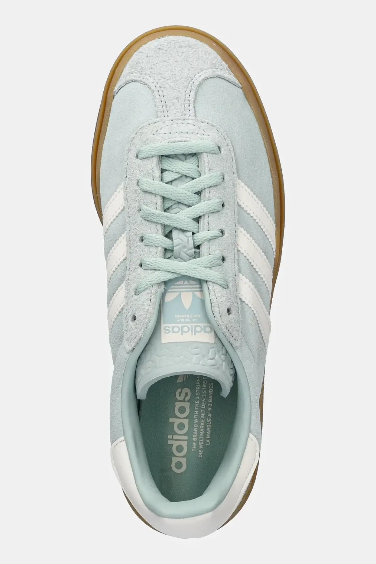 Замшевые кроссовки adidas Originals Gazelle Bold W цвет бирюзовый