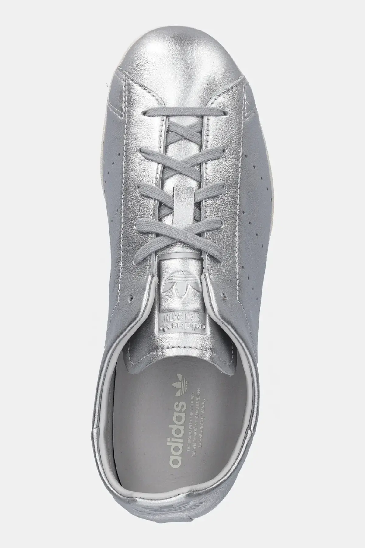 Кожаные кроссовки adidas Originals Stan Smith Lo Pro W цвет серебрянный