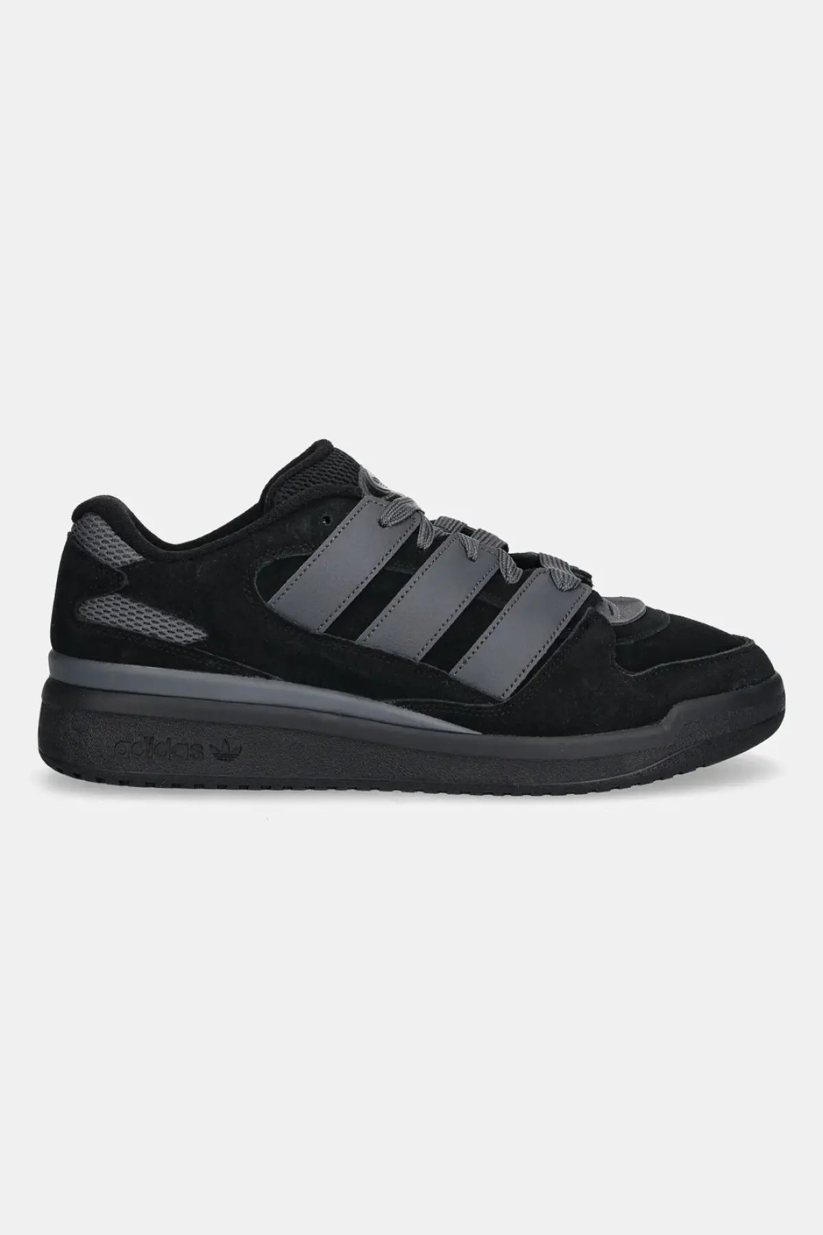 Замшевые кроссовки adidas Originals Forum2000 цвет чёрный
