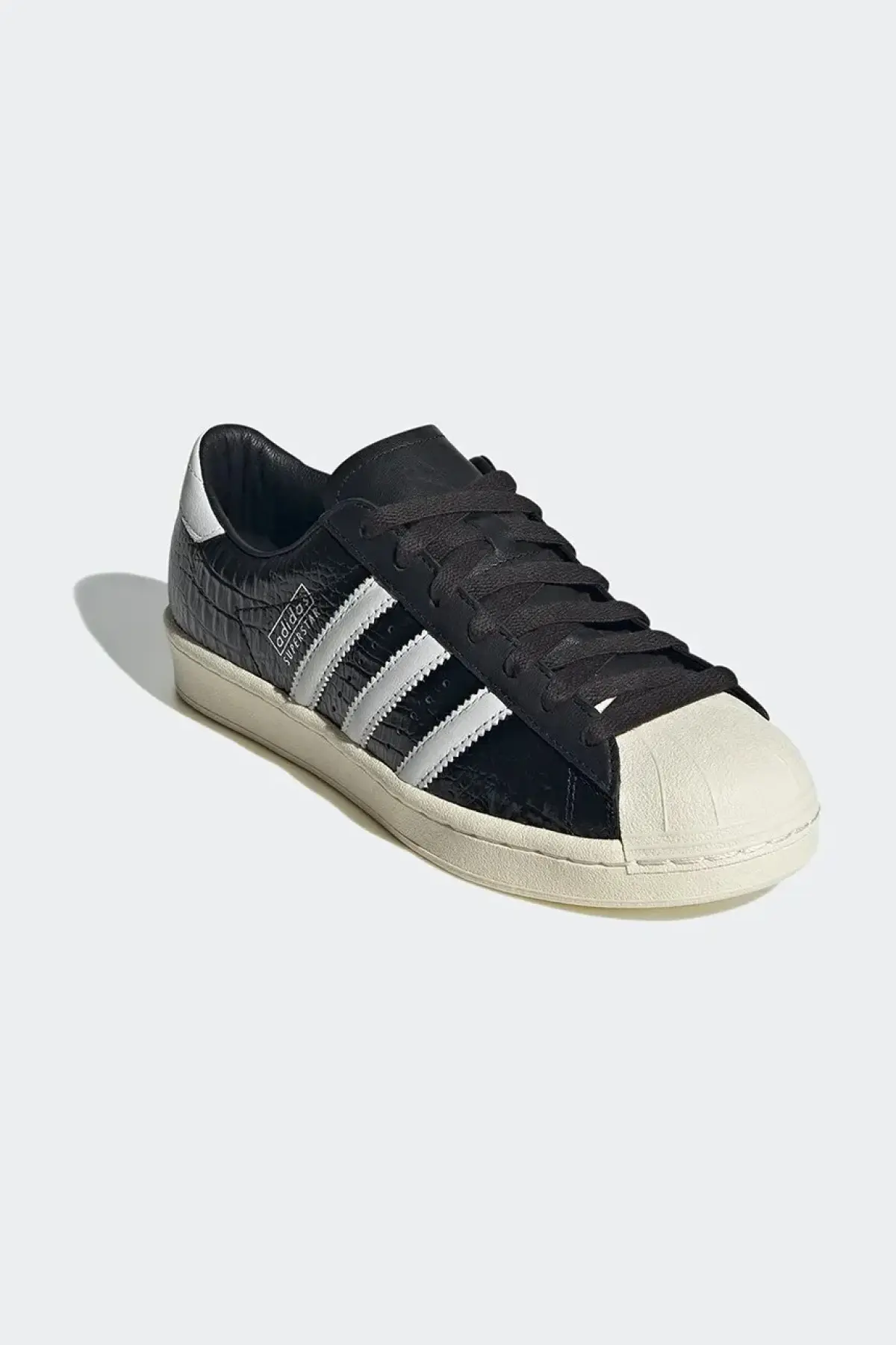 Кожаные кроссовки adidas Originals Superstar Vintage W женские цвет чёрный