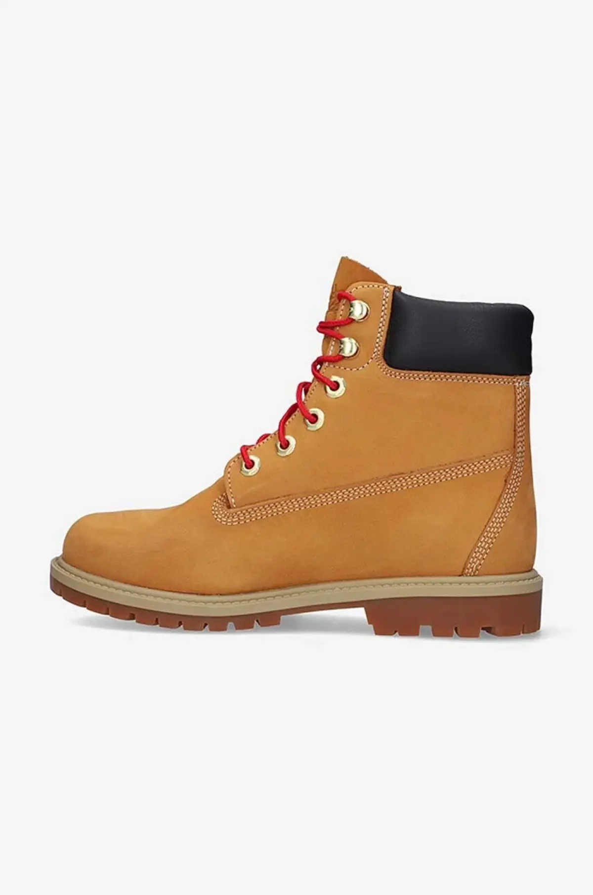 Замшевые ботинки Timberland Heritage 6 In Waterproof цвет коричневый на плоском ходу A2G4R-BROWN