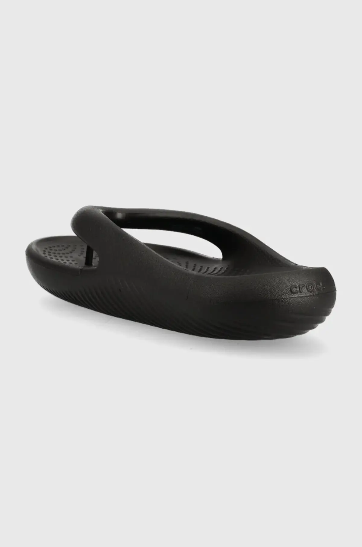 Вьетнамки Crocs Mellow Slide женские цвет чёрный на плоском ходу 208437
