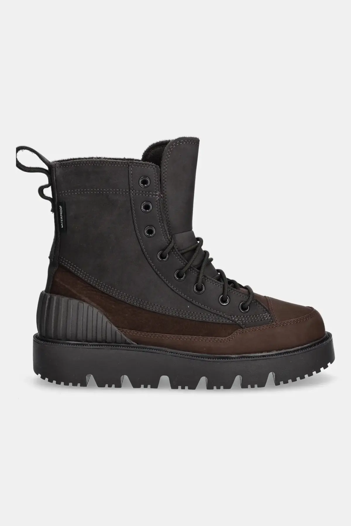 Ботинки из нубука Converse Chuck 70 Rugged цвет коричневый