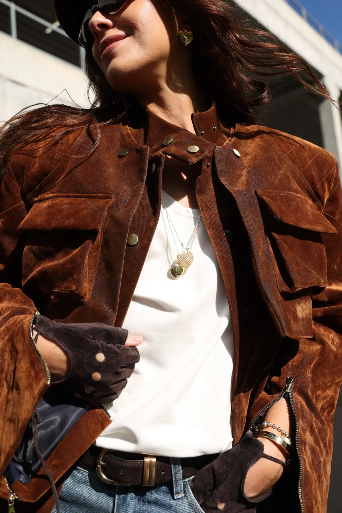 Жакет Tassha Yu Shortcut Jacket Wet Wood