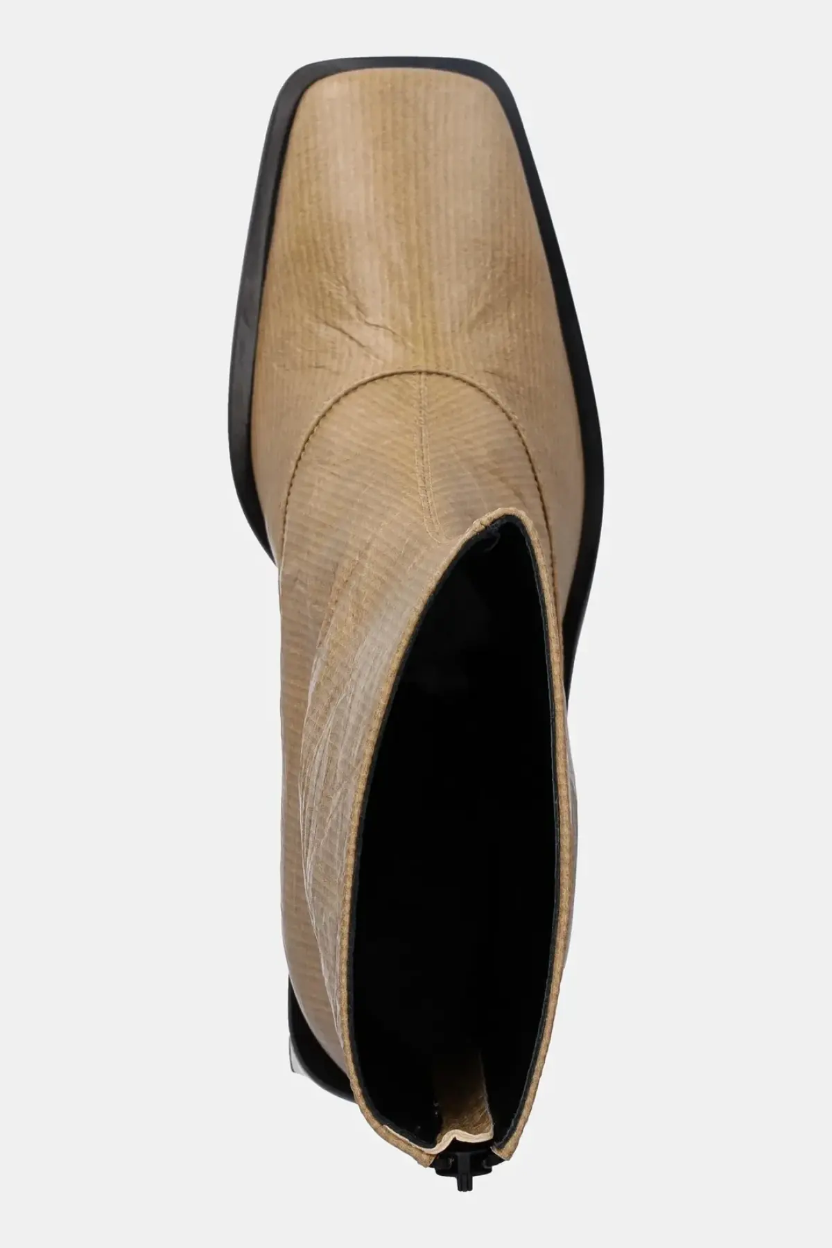 Кожаные полусапожки Kenzo Kimi Ankle Boots цвет бежевый каблук кирпичик FF62BT120L06.87