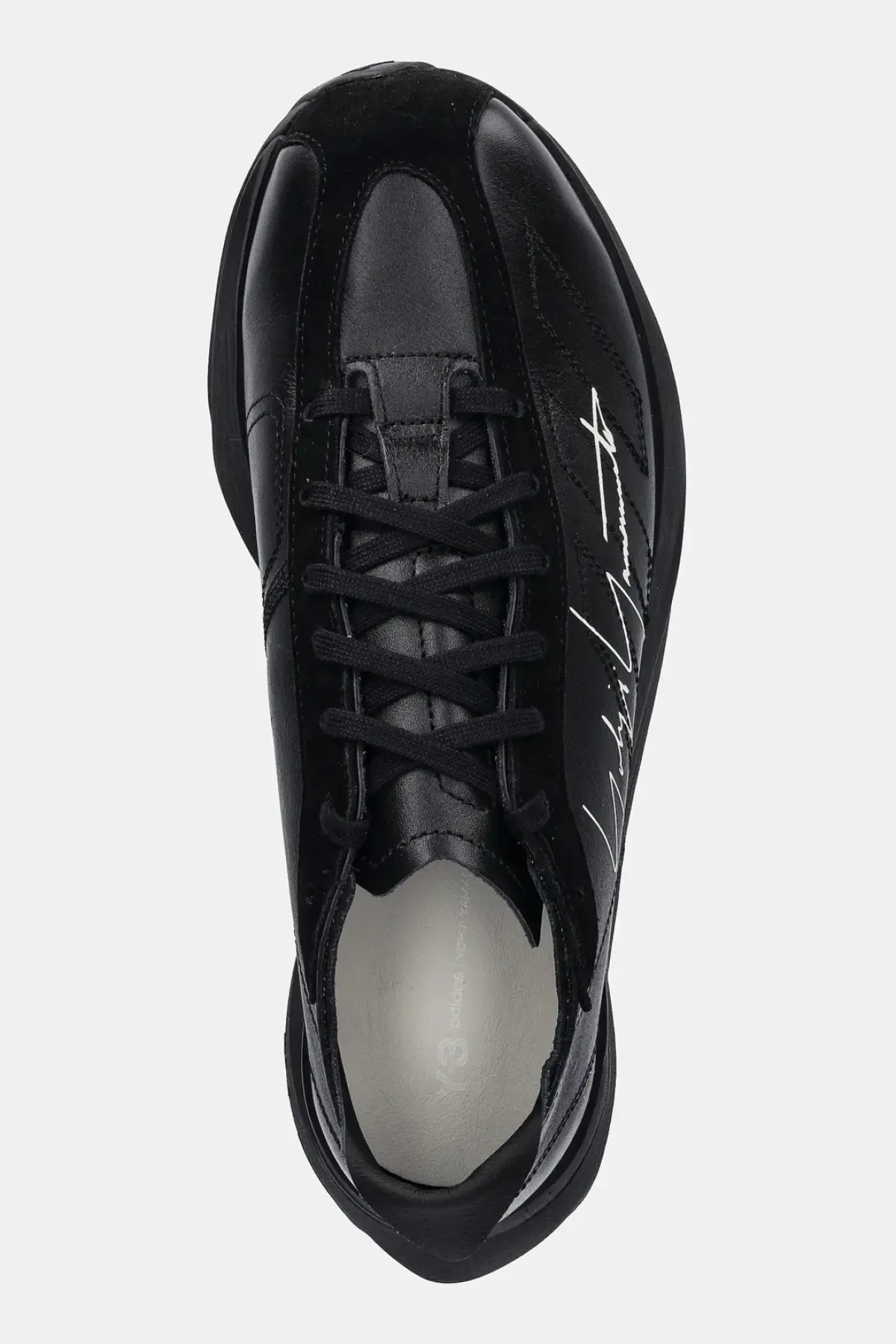 Кожаные кроссовки Y-3 Adios Pro 3 Lx цвет чёрный