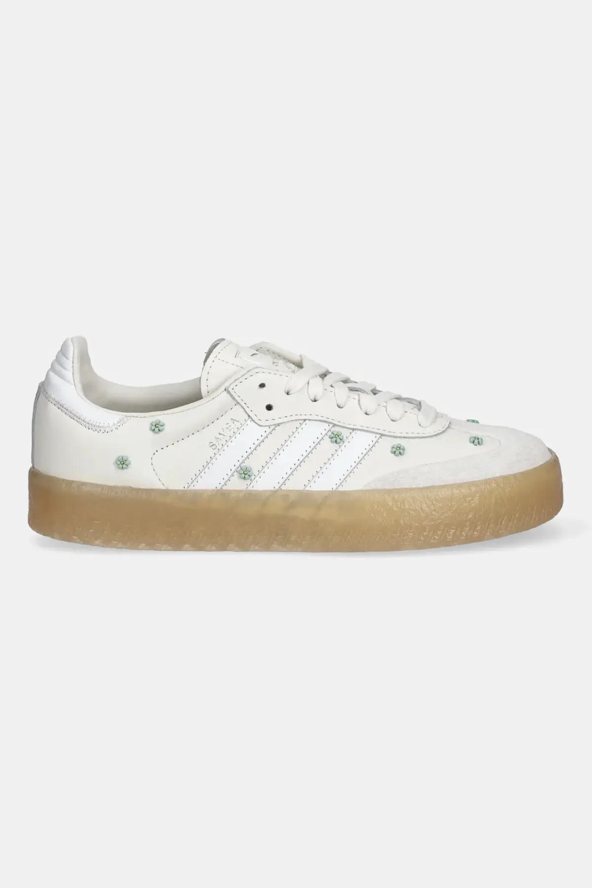 Кожаные кроссовки adidas Originals Sambae W цвет бежевый