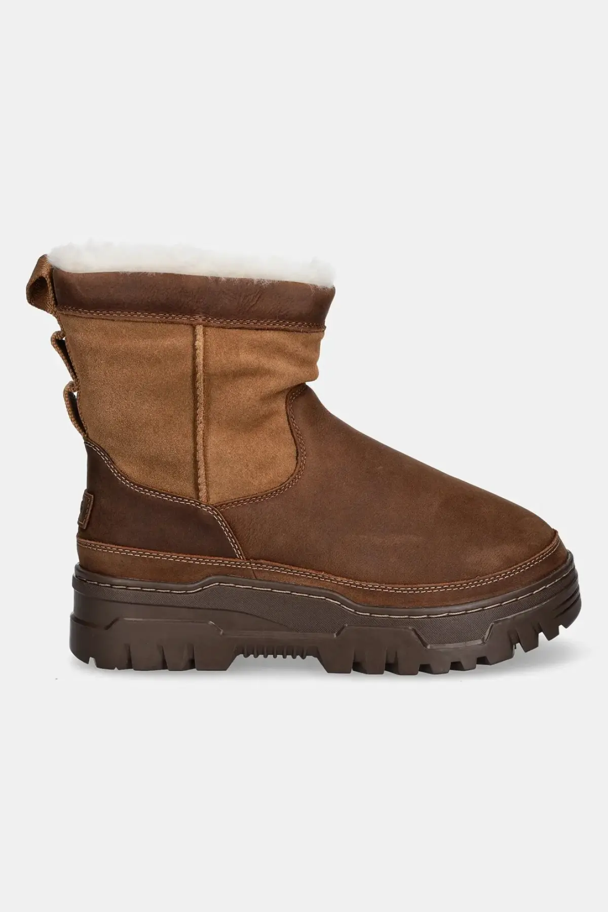 Замшевые сапоги UGG Heritage Pull On Trailgazer цвет коричневый