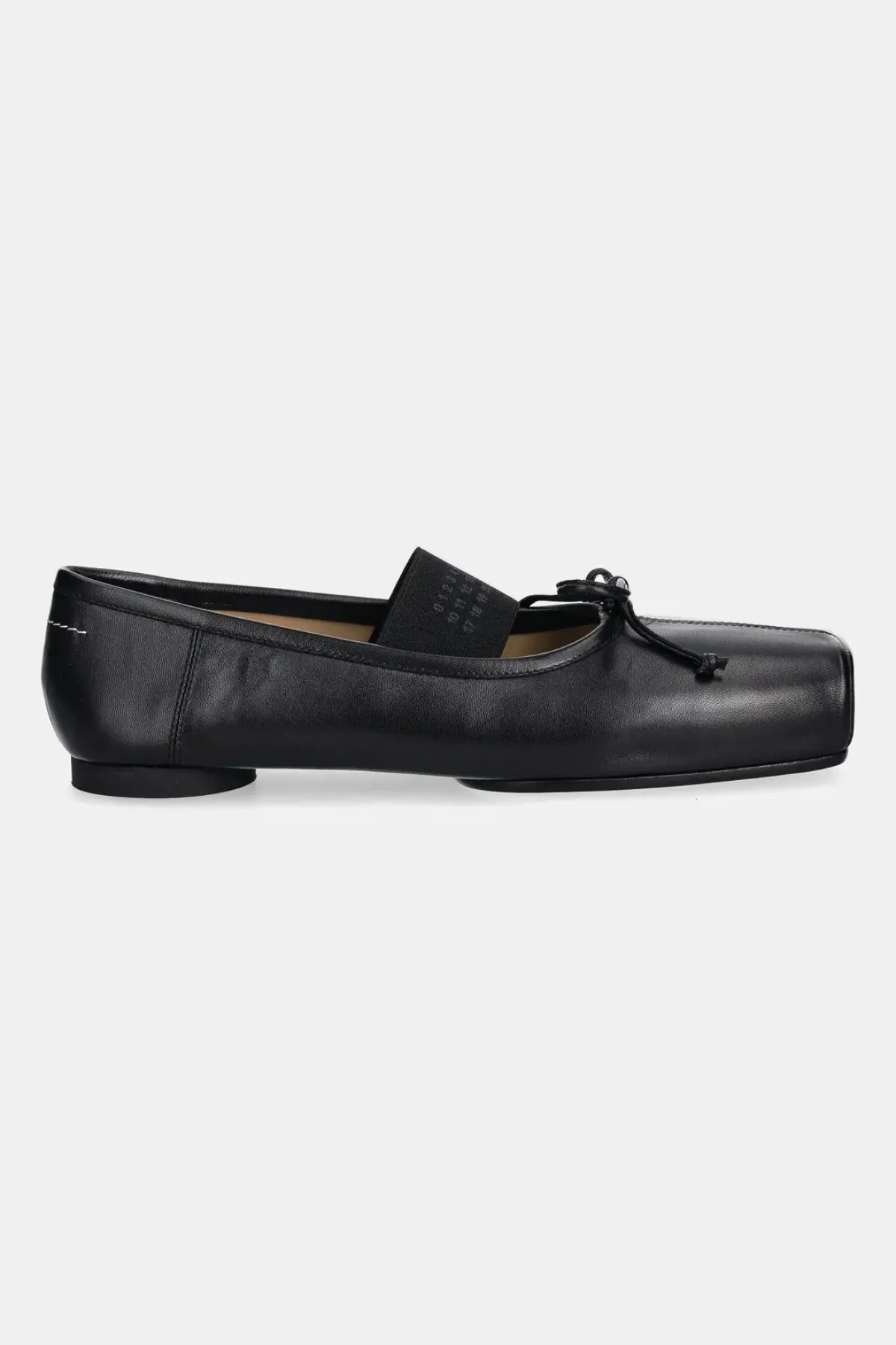 Кожаные балетки MM6 Maison Margiela цвет чёрный S59WZ0103.P3628.T8013