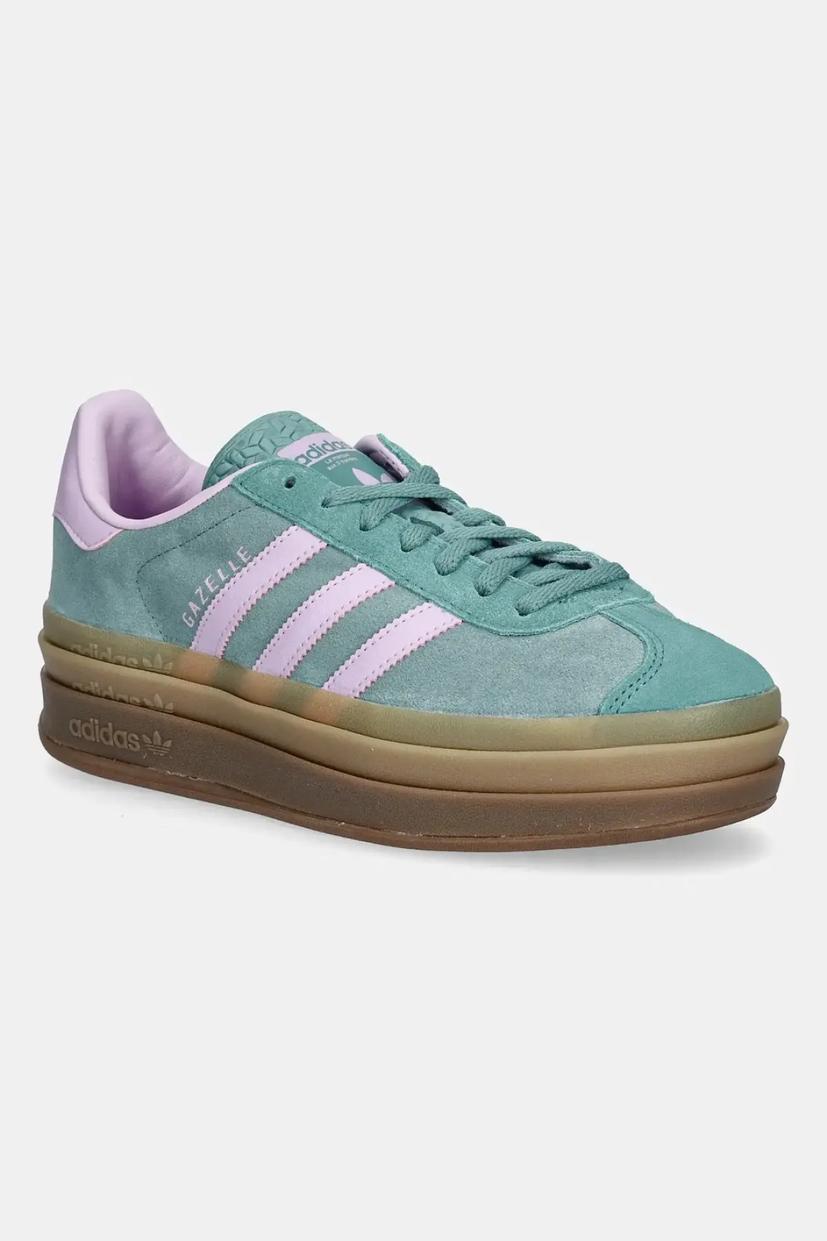 Кроссовки adidas Originals Gazelle Bold W цвет зелёный