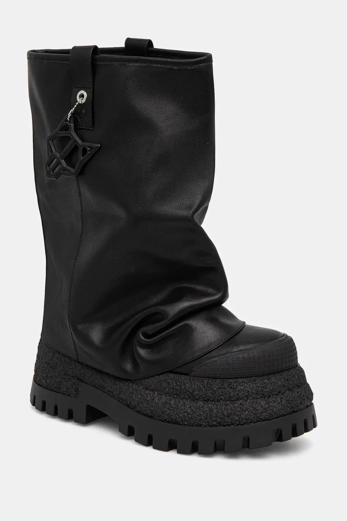 Кожаные ботинки Naked Wolfe Disturb женские цвет чёрный на платформе Disturb Leather Black