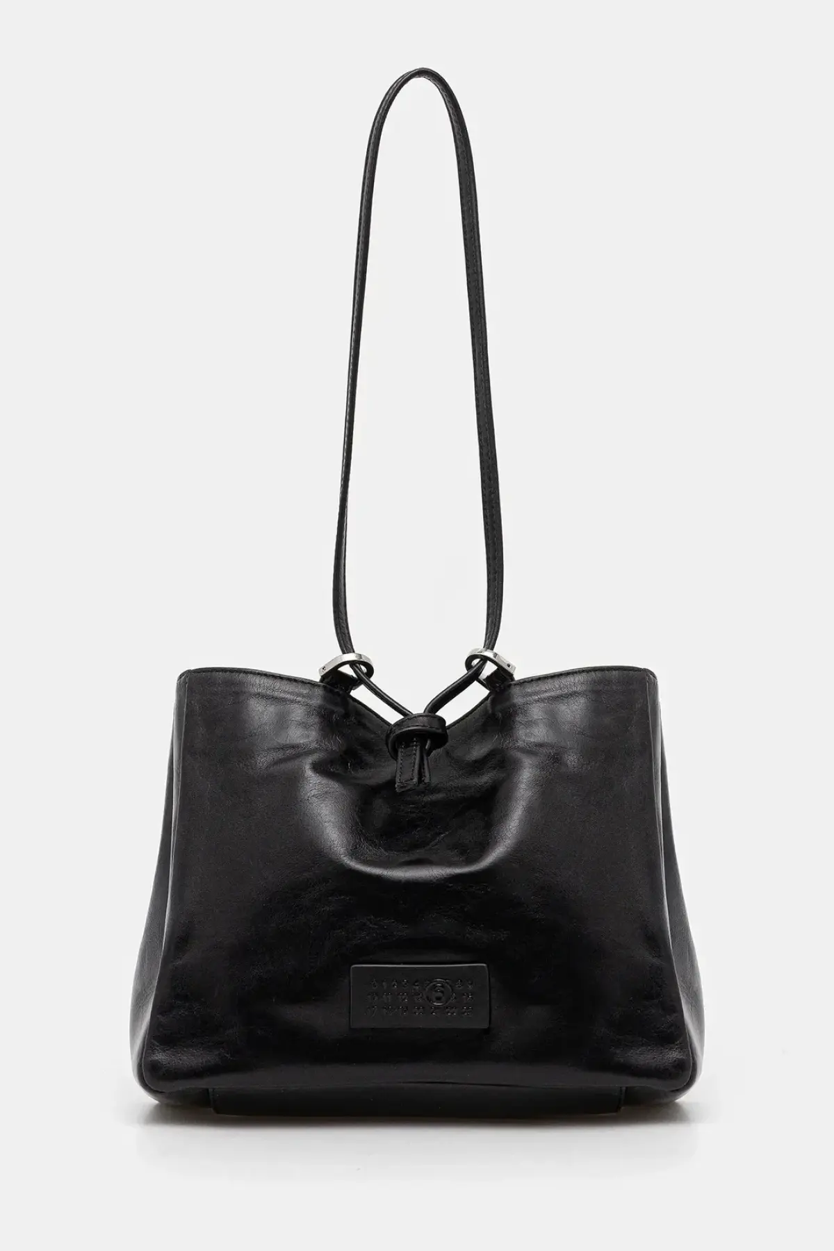 Кожаная сумочка MM6 Maison Margiela цвет чёрный SB5ZH0021.P7187.T8013