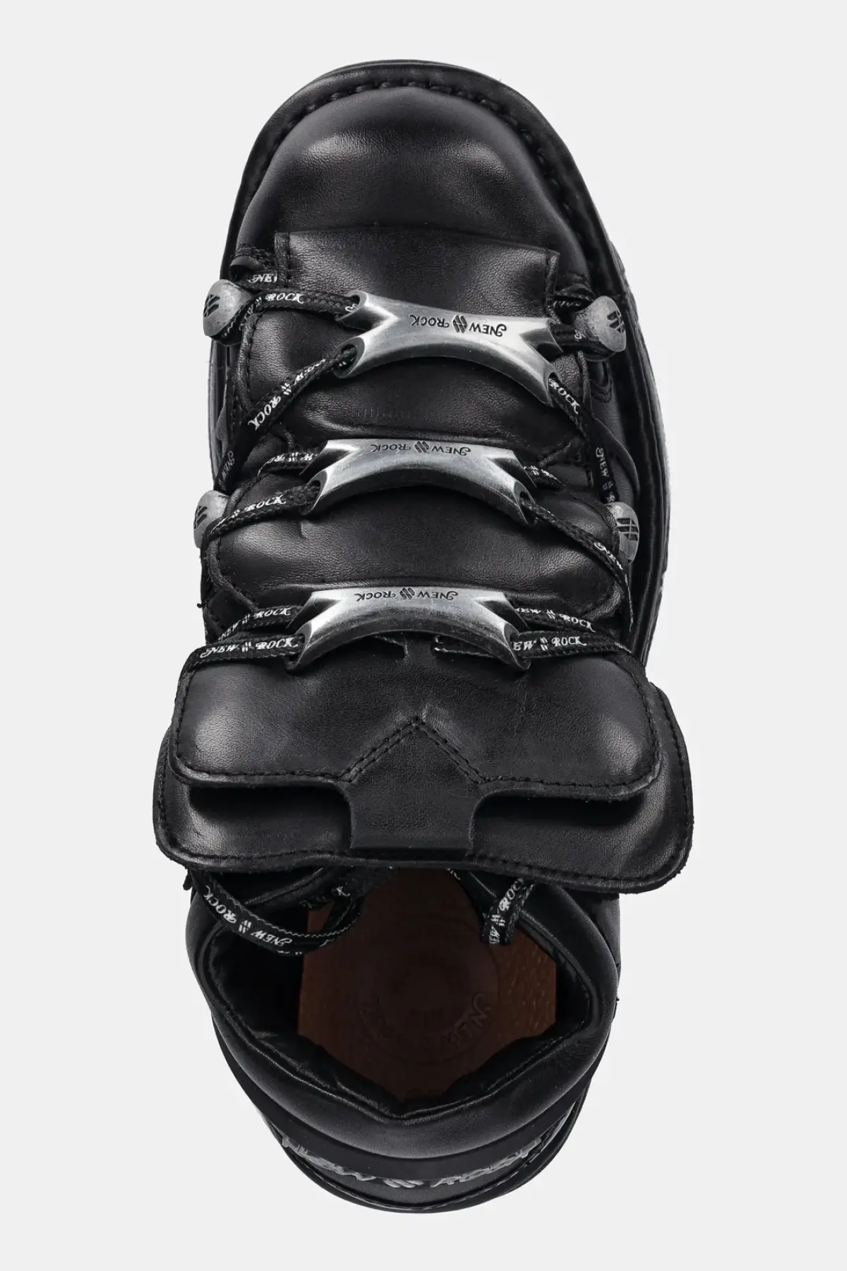 Кожаные кроссовки New Rock ITALI NEGRO, NOMADA NEGRO, NEPTUNO / SPACE цвет чёрный