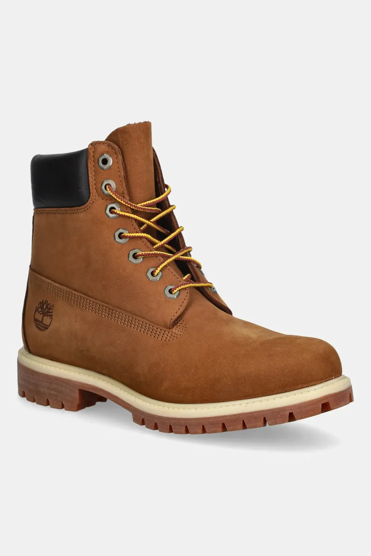 Ботинки из нубука Timberland Premium 6 цвет коричневый
