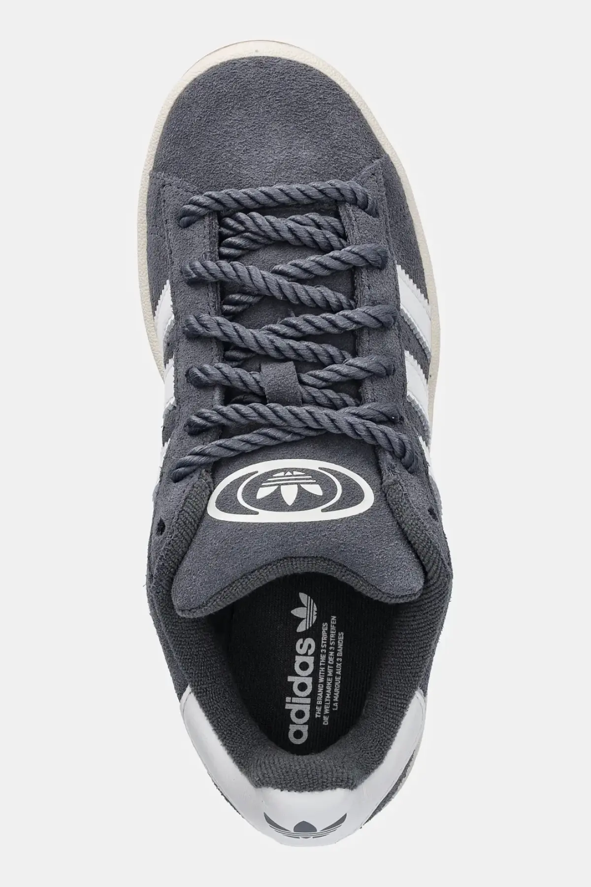 Замшевые кроссовки adidas Originals Campus 00S W цвет серый