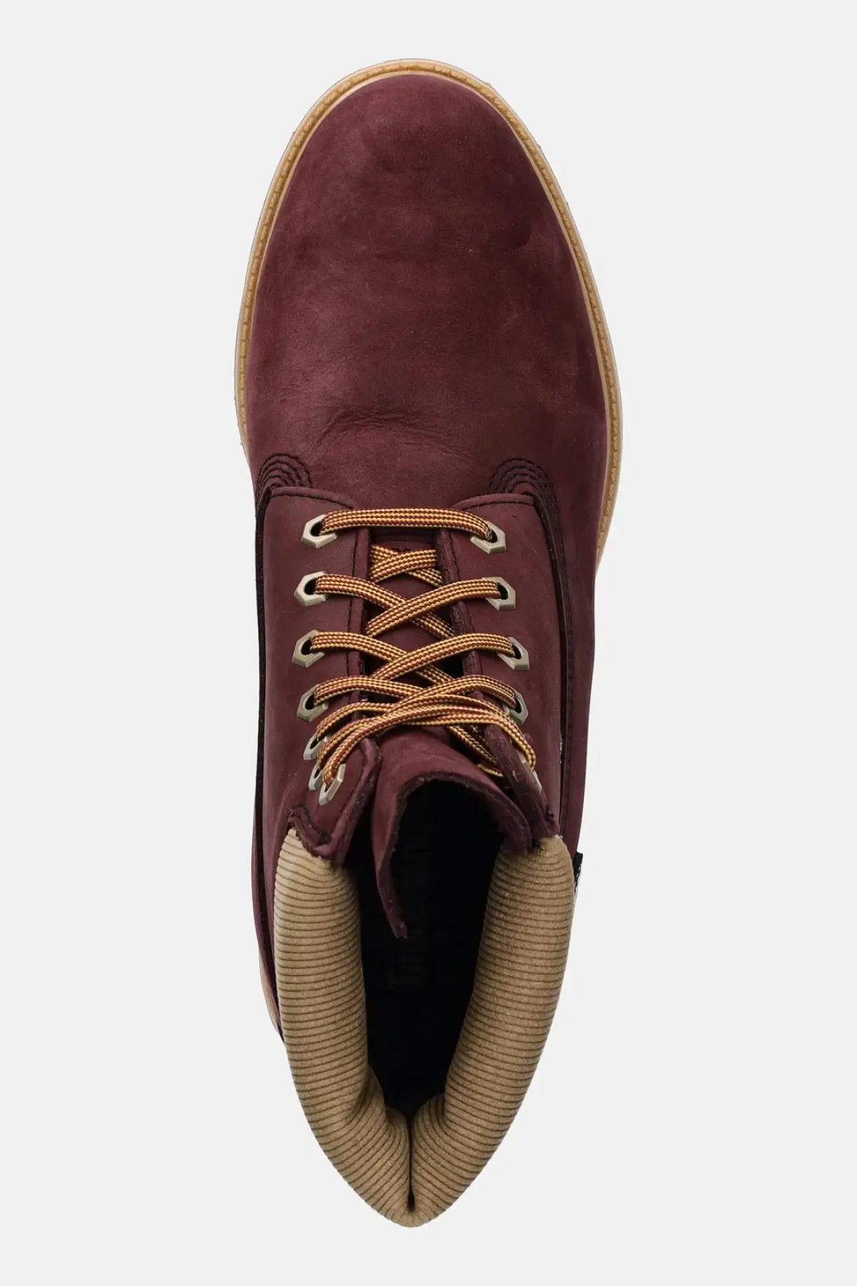 Ботинки из нубука Timberland Premium 6 цвет бордовый