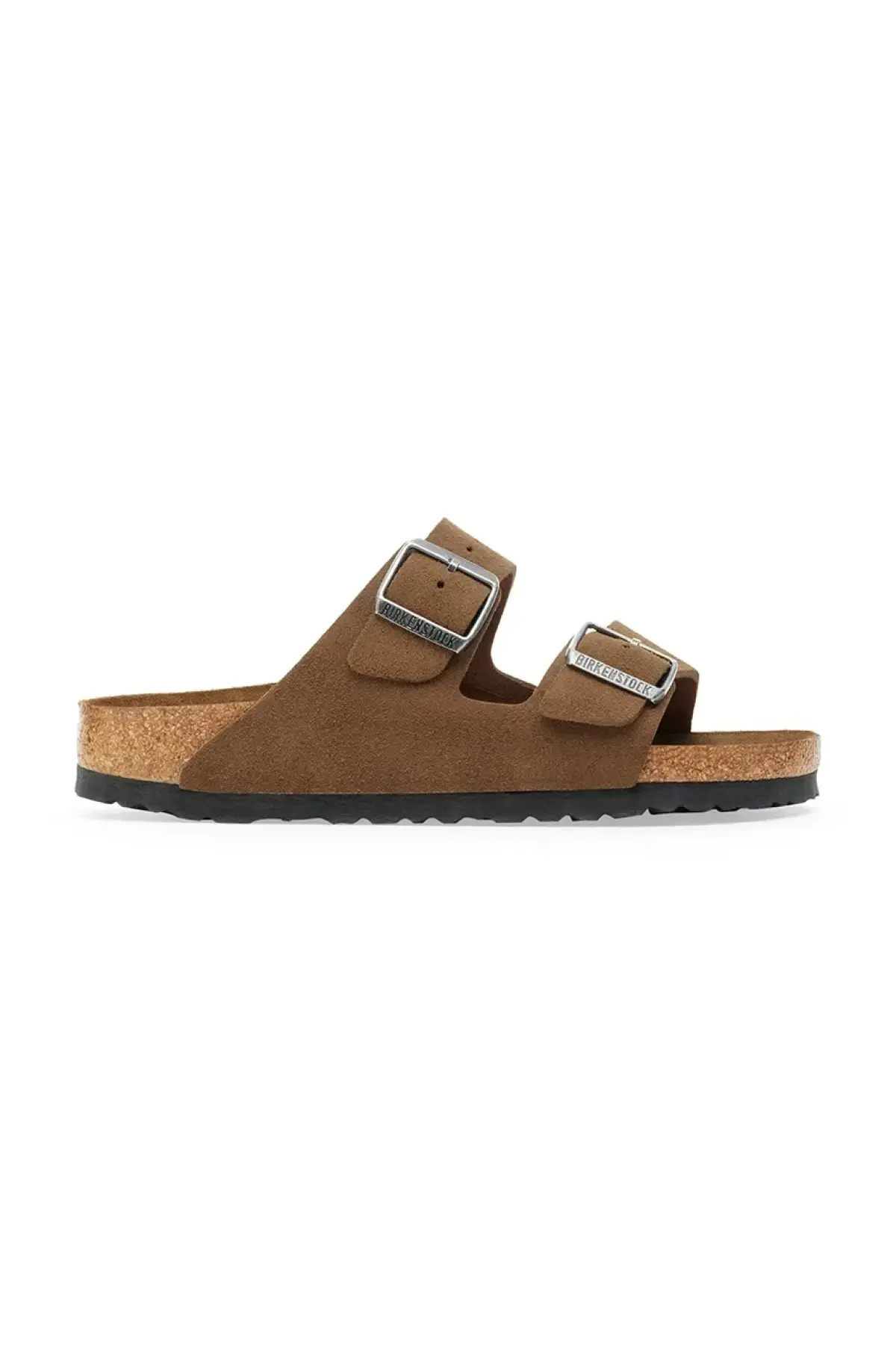 Замшевые шлепанцы Birkenstock Arizona цвет коричневый