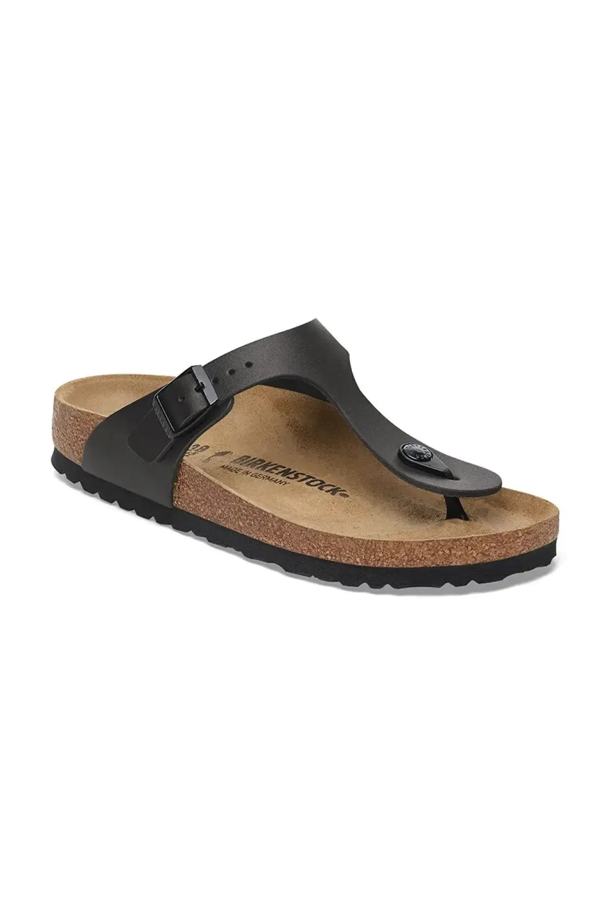 Кожаные вьетнамки Birkenstock Gizeh NL цвет чёрный