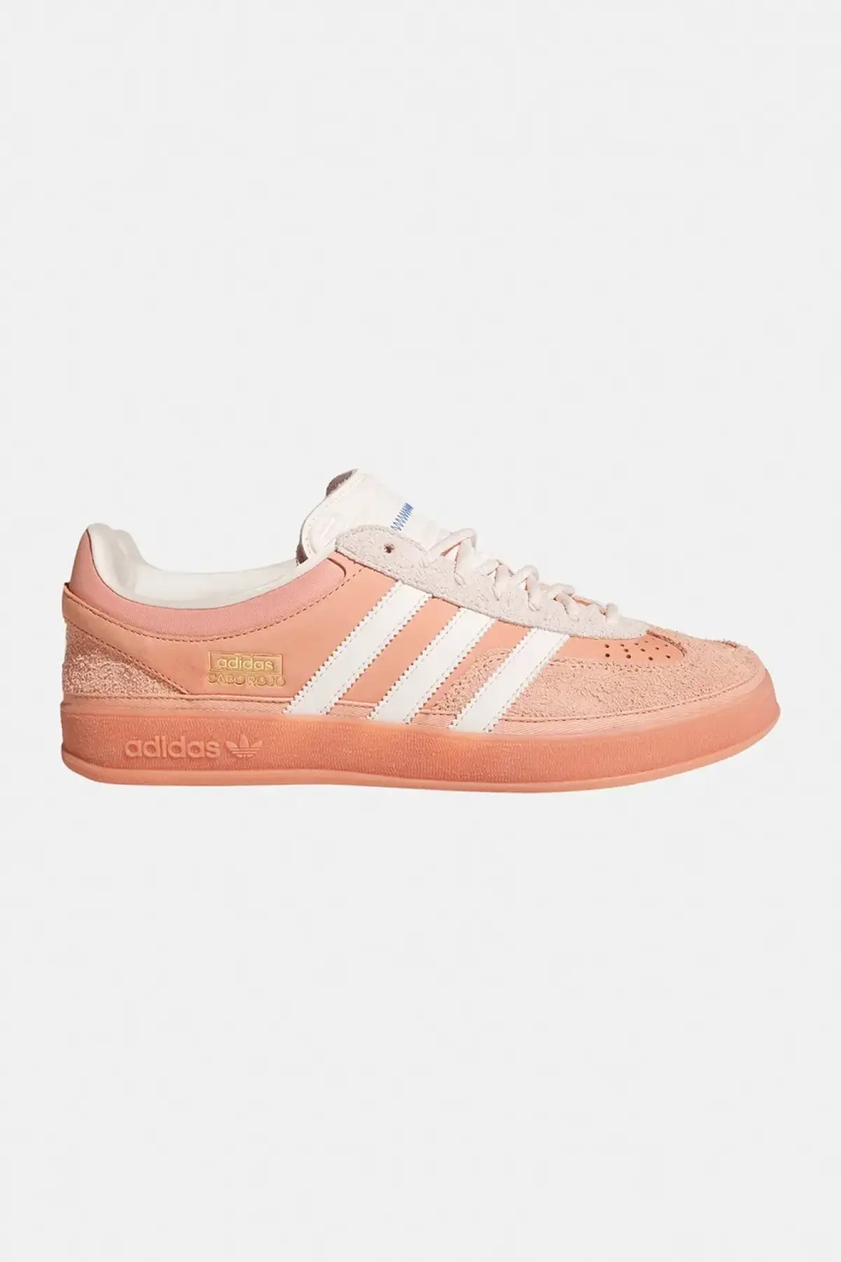 Кожаные кроссовки adidas Originals x Bad Bunny Gazelle Indoor цвет розовый