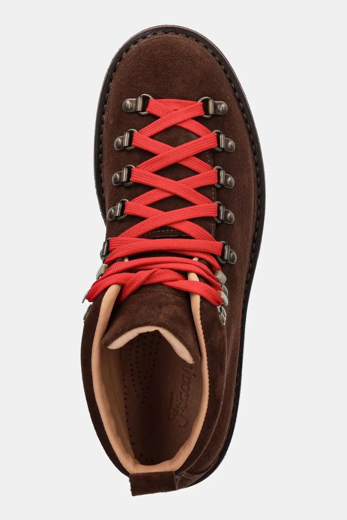 Замшевые кроссовки Fracap Magnifico M120 Roc цвет коричневый MAGNIFICO.M120.ROC