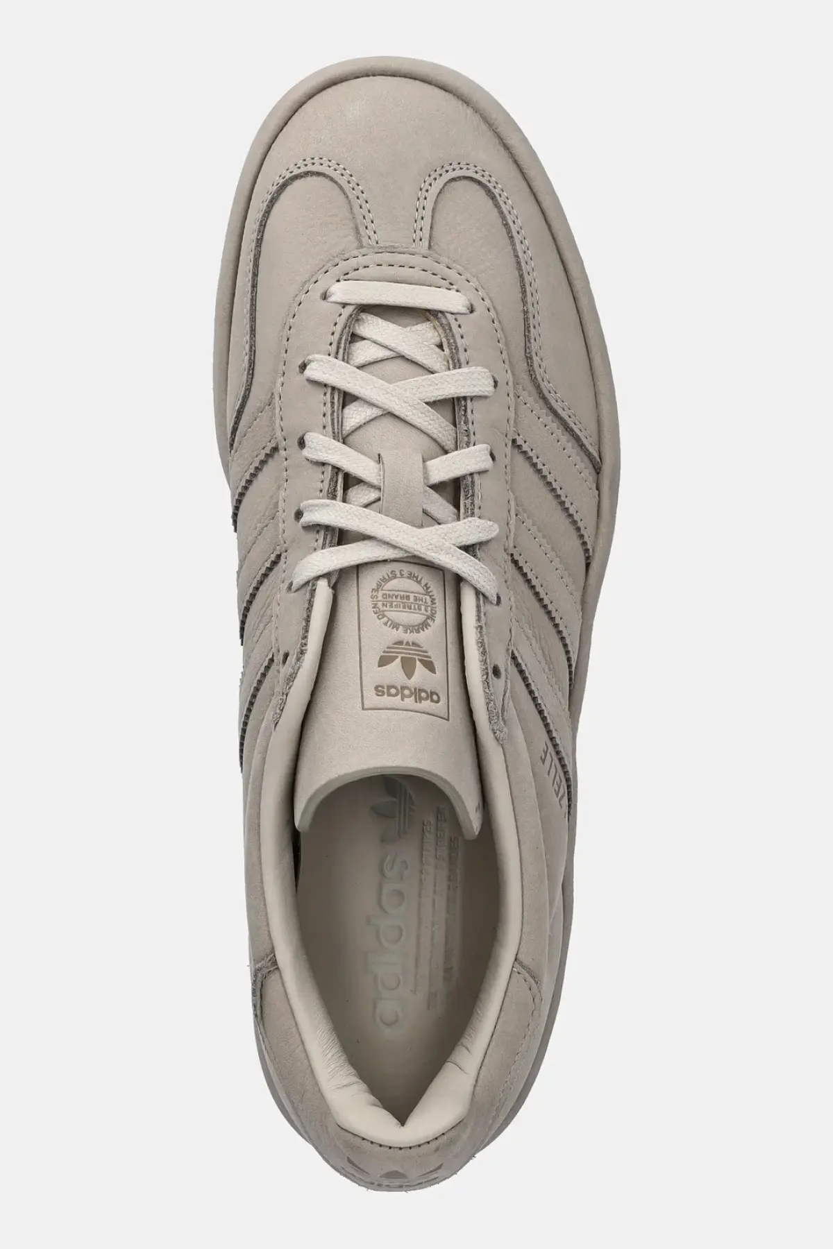 Кожаные кроссовки adidas Originals Gazelle Indoor Lux цвет серый