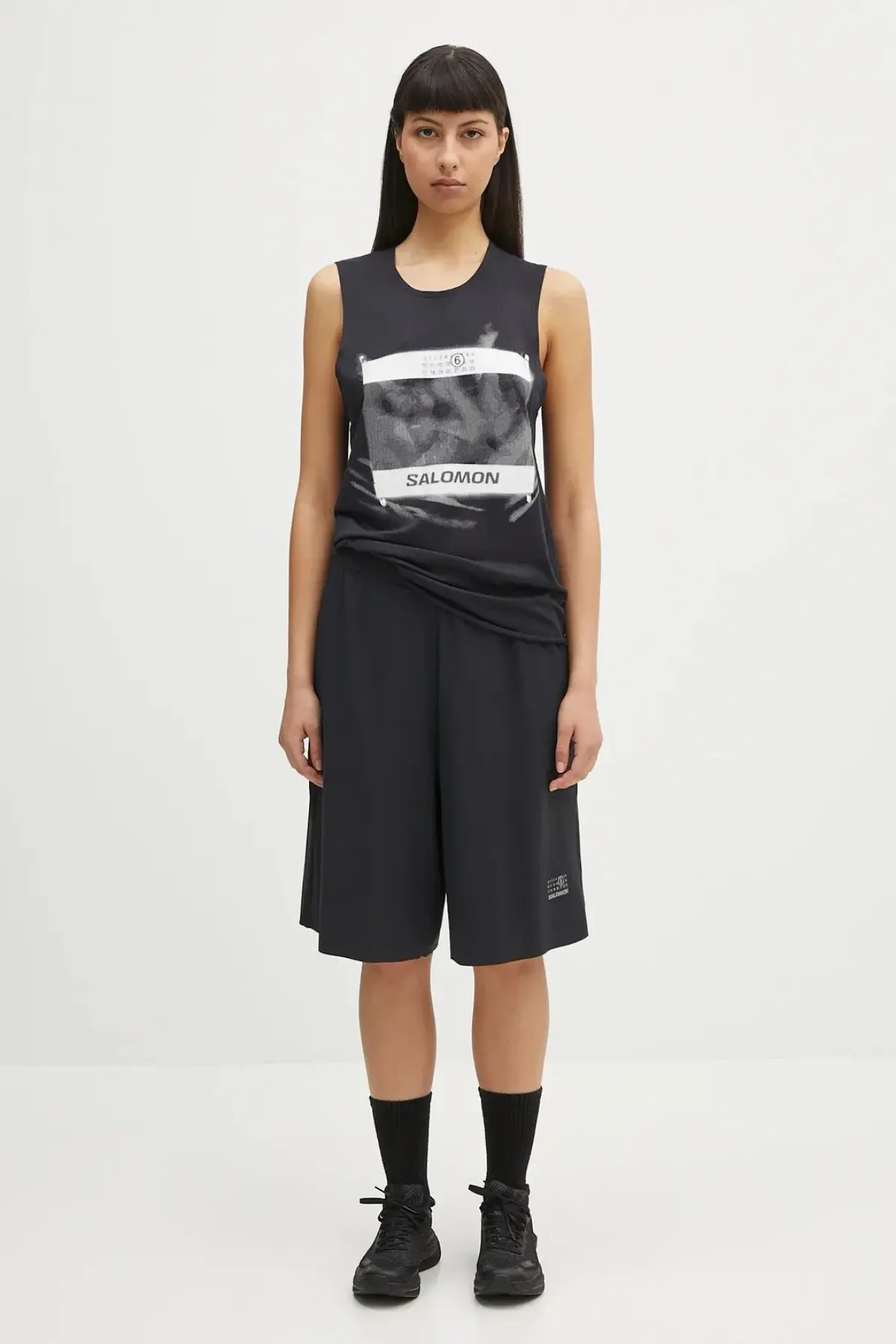 Топ MM6 Maison Margiela x Salomon цвет чёрный S52NL0071.M20101