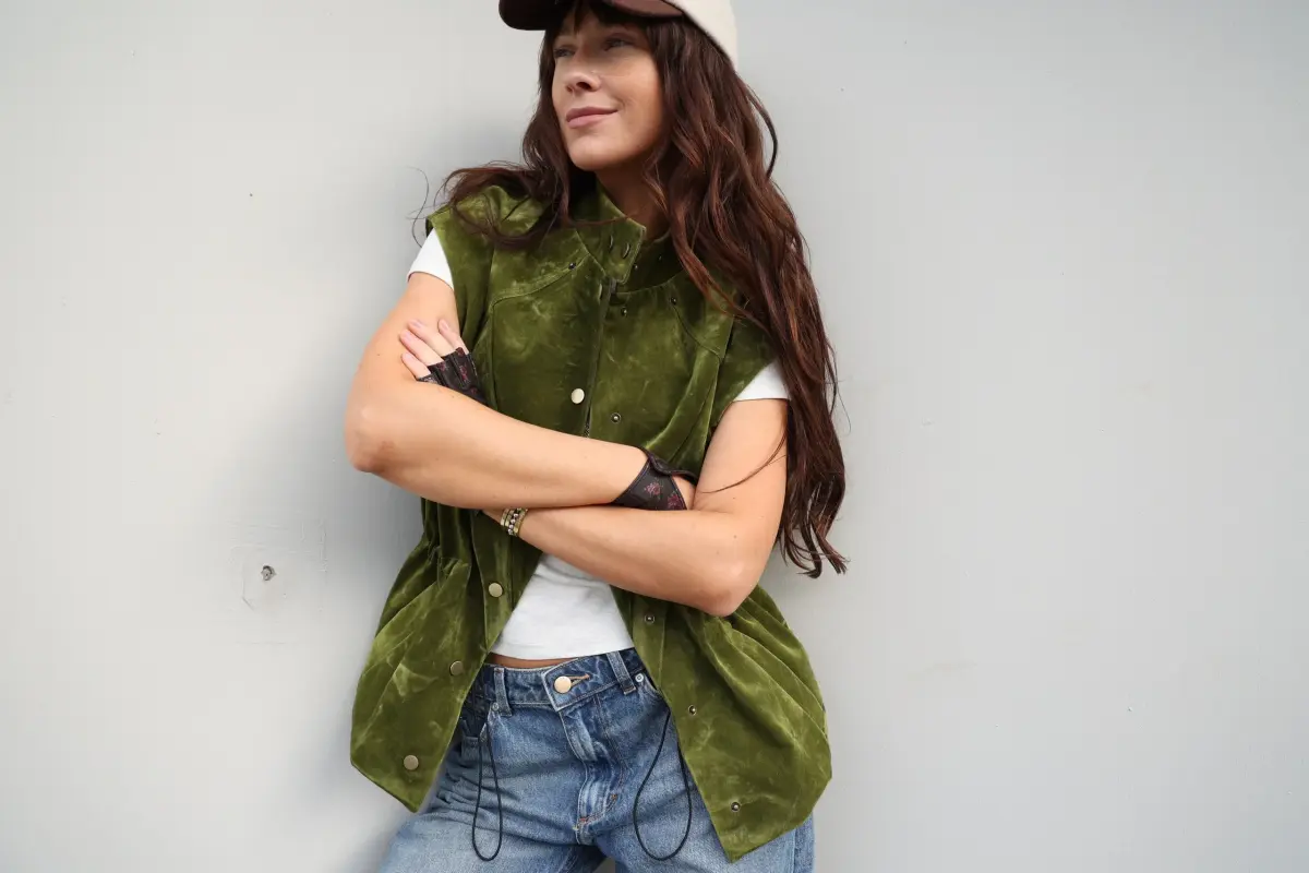 Жилет Tassha Yu Waisted Vest Emerald Moss