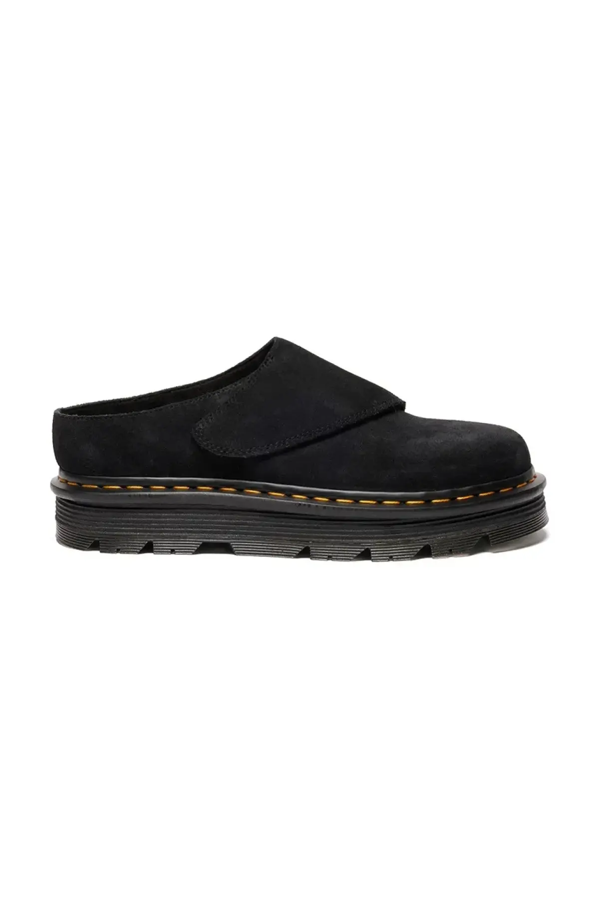 Замшевые шлепанцы Dr. Martens ZebZag AnyWair Mule цвет чёрный