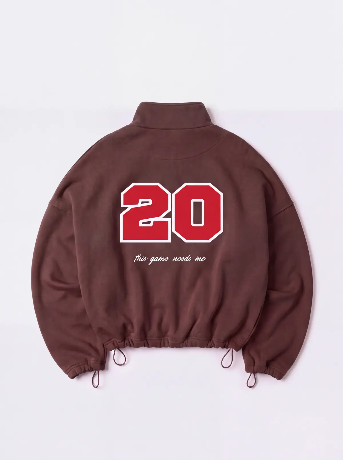Олимпийка Tassha Yu S&C Game Needs Me Zip Olimp Brown