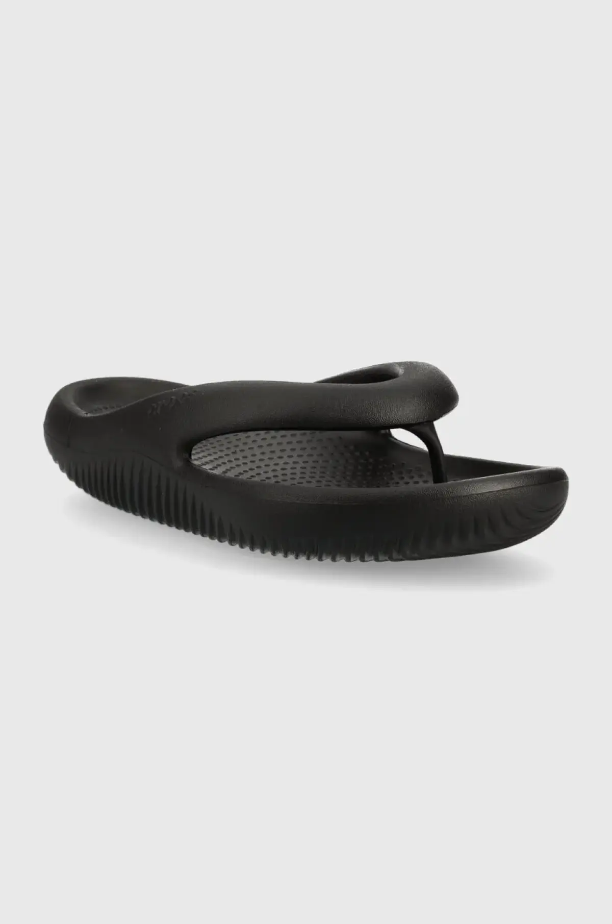 Вьетнамки Crocs Mellow Slide женские цвет чёрный на плоском ходу 208437