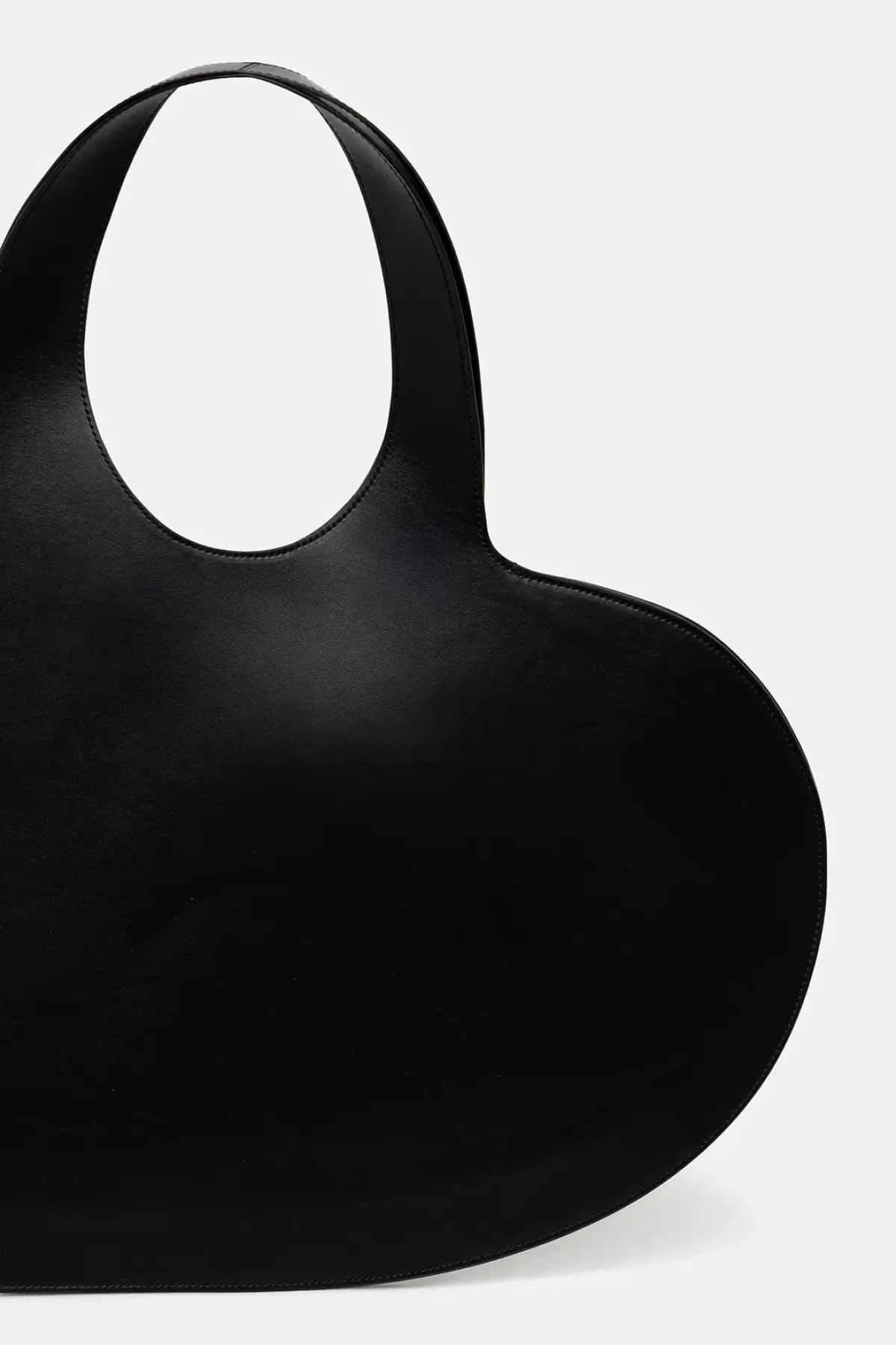 Кожаная сумочка Coperni Double Heart Tote цвет чёрный