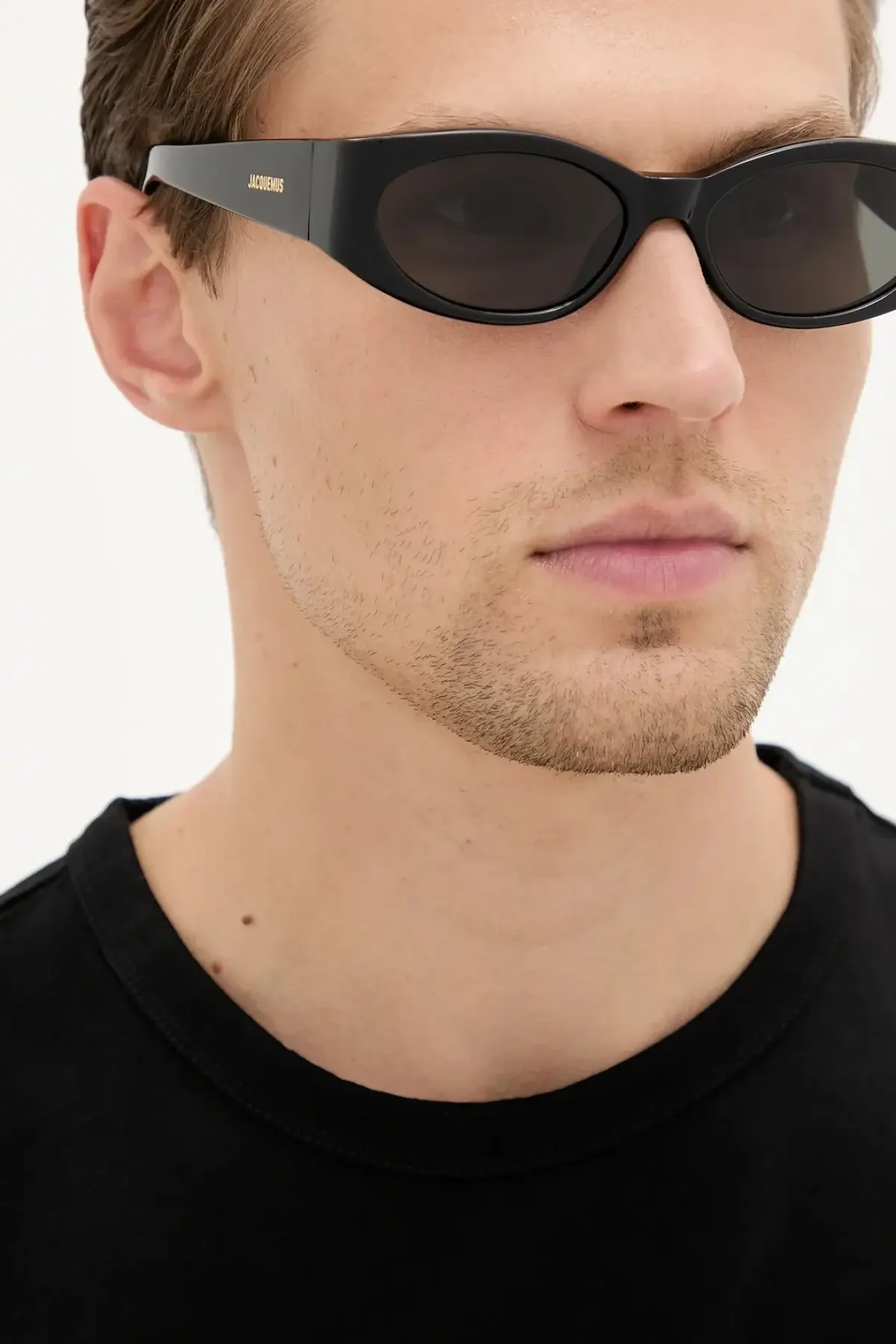 Солнцезащитные очки Jacquemus OVALO цвет чёрный
