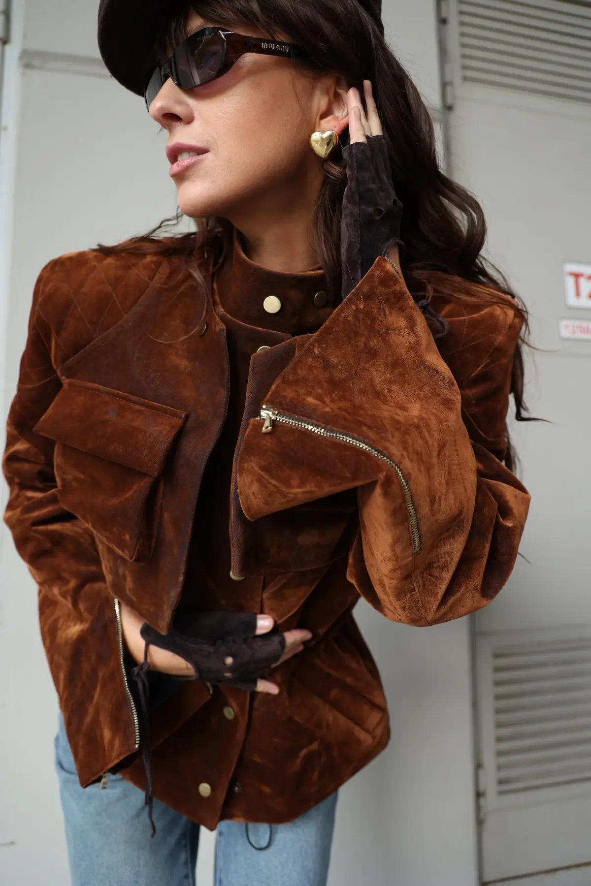 Жакет Tassha Yu Shortcut Jacket Wet Wood