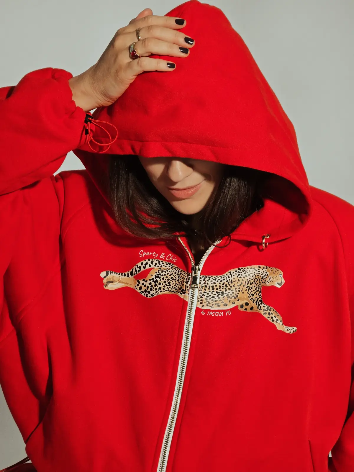 Худи Tassha Yu S&C Leo Bomber Hoodie Red