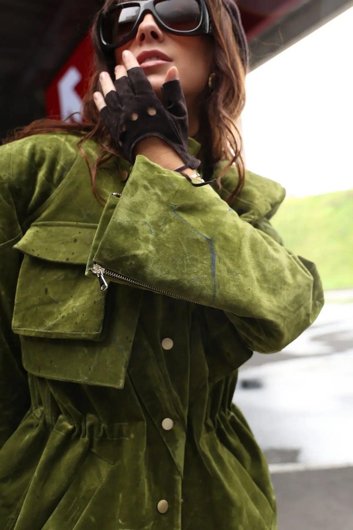 Жакет Tassha Yu Shortcut Jacket Emerald Moss