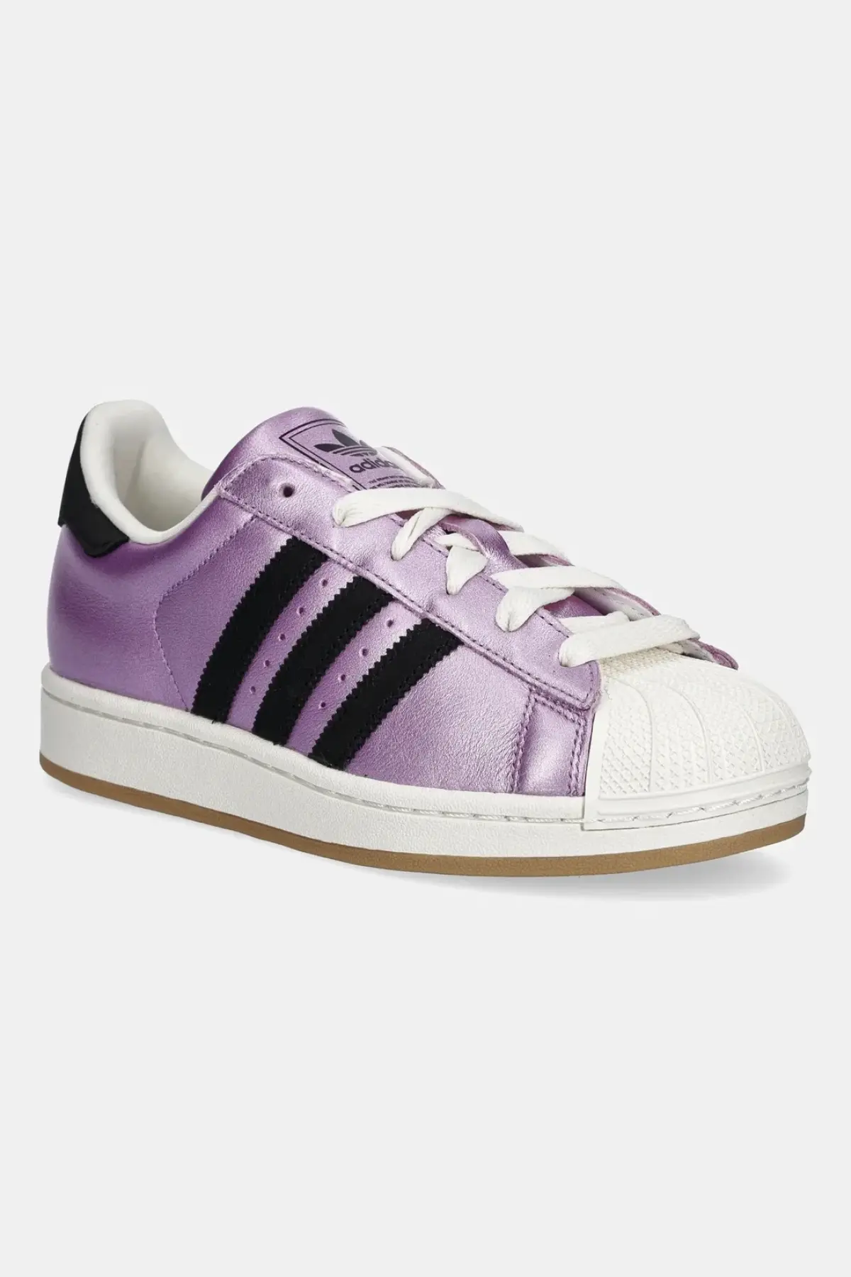 Кожаные кроссовки adidas Originals Superstar II W цвет фиолетовый