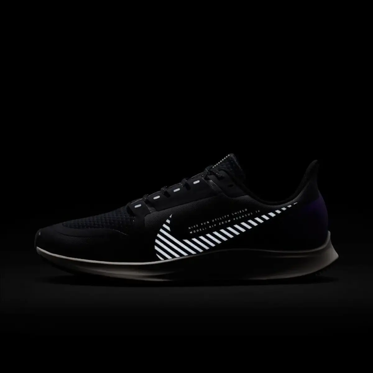 NIKE AIR ZOOM PEGASUS 36 SHIELD M Черно-Фиолетовые
