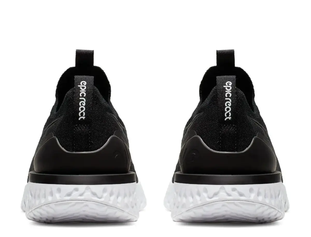 Nike Epic Phantom React Flyknit M Бело-Черные