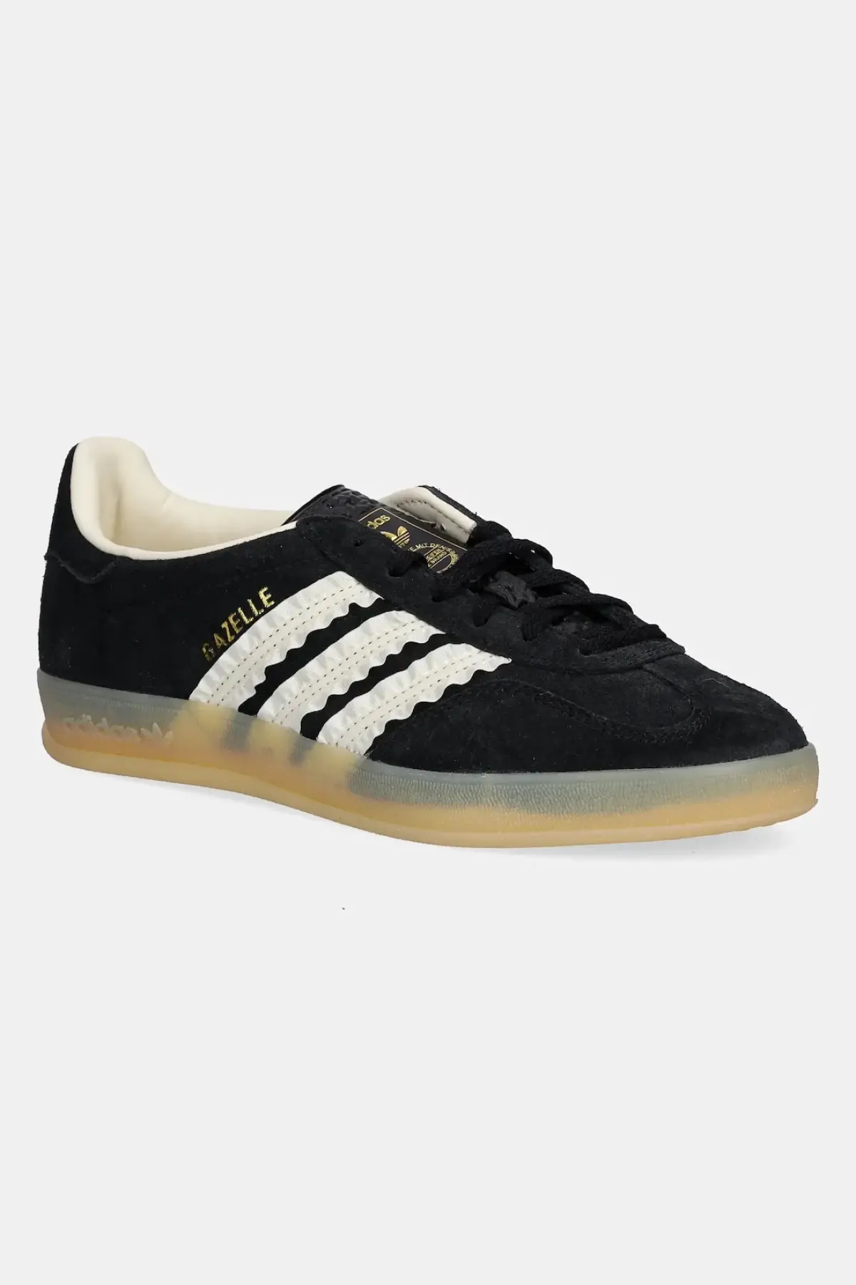 Замшевые кроссовки adidas Originals Gazelle Indoor цвет чёрный