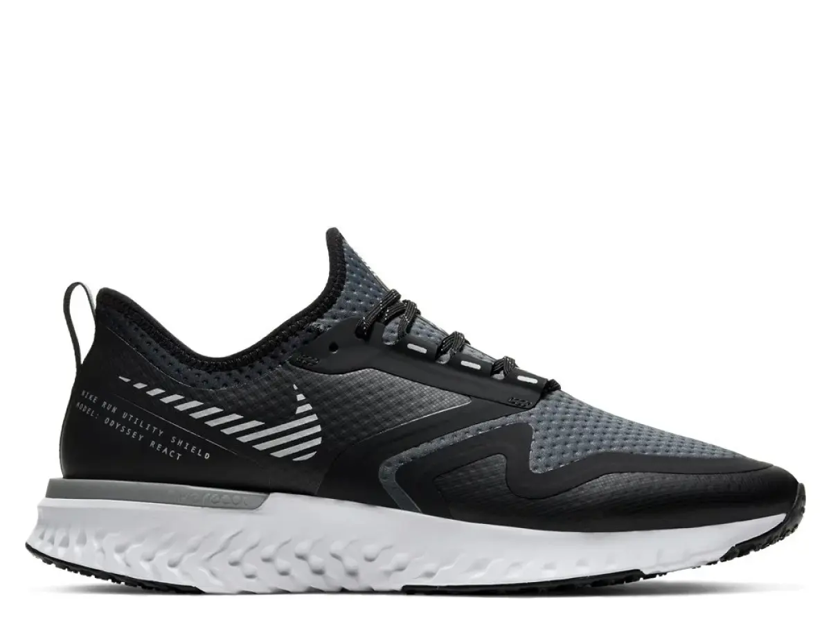 NIKE ODYSSEY REACT 2 SHIELD M Серебристо-Черные