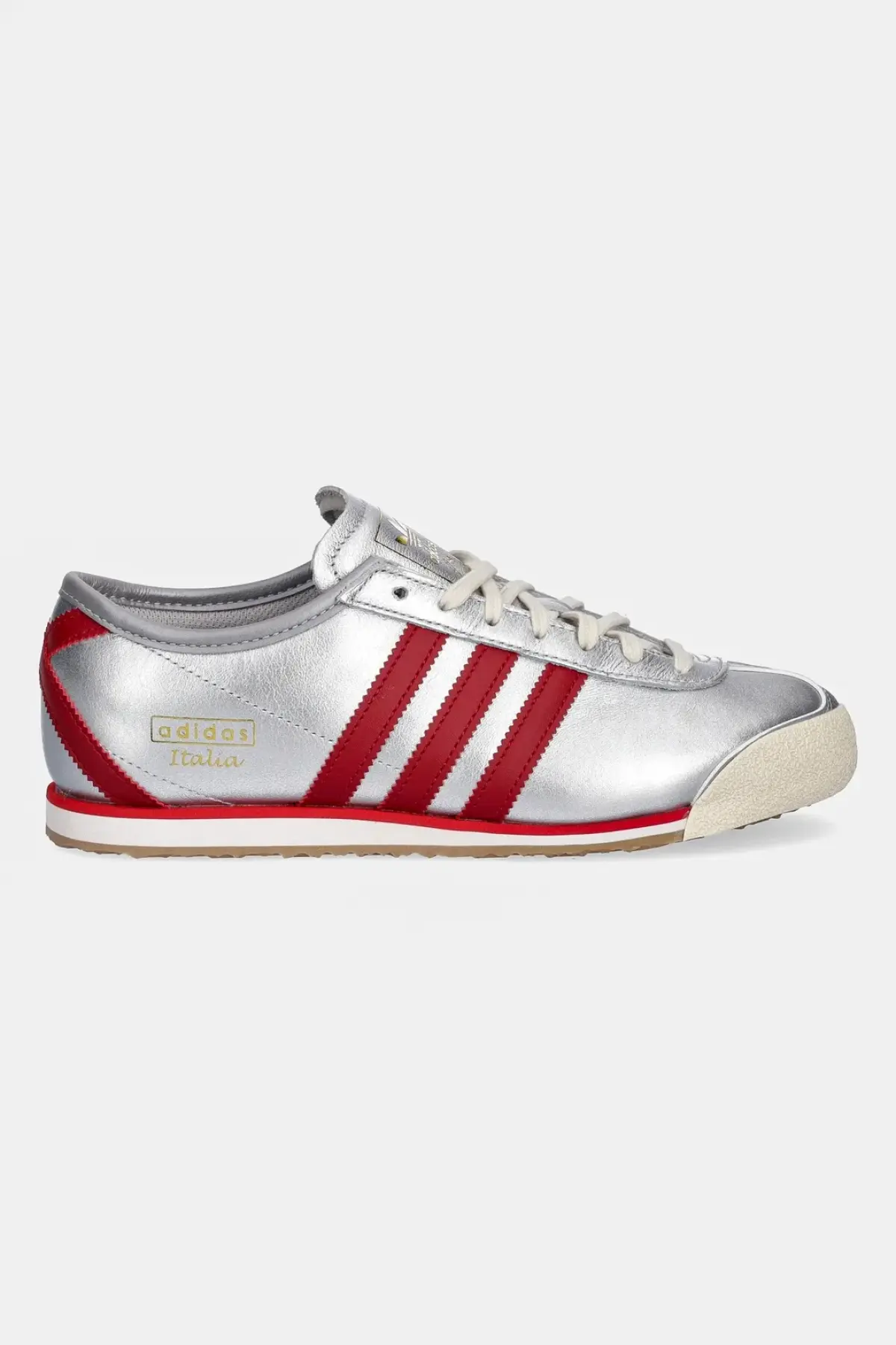 Кожаные кроссовки adidas Originals Italia 70s W цвет серебрянный