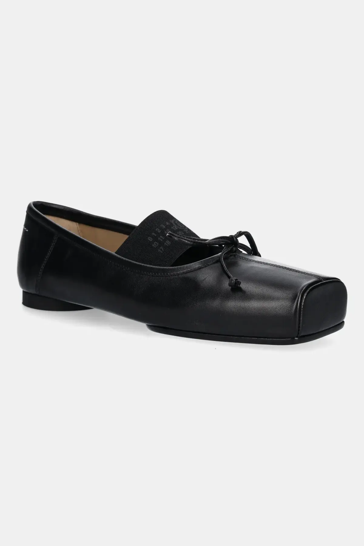 Кожаные балетки MM6 Maison Margiela цвет чёрный S59WZ0103.P3628.T8013