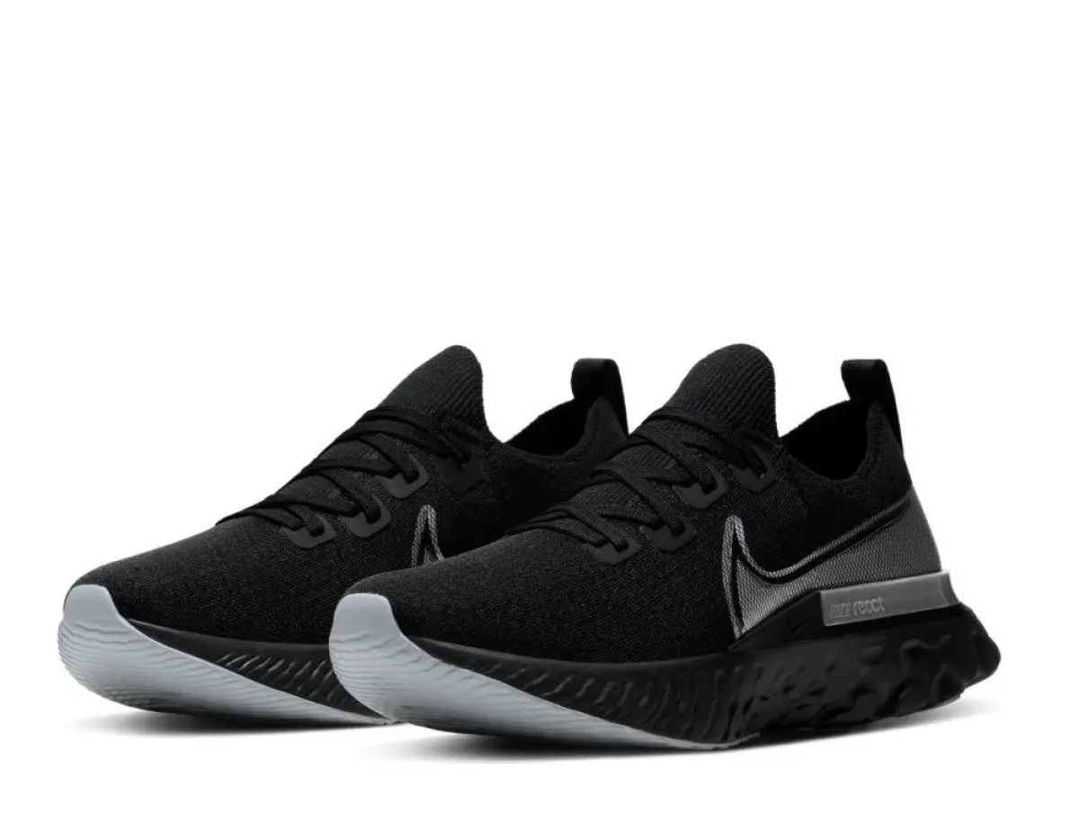 Nike React Infinity Run Flyknit M Черные