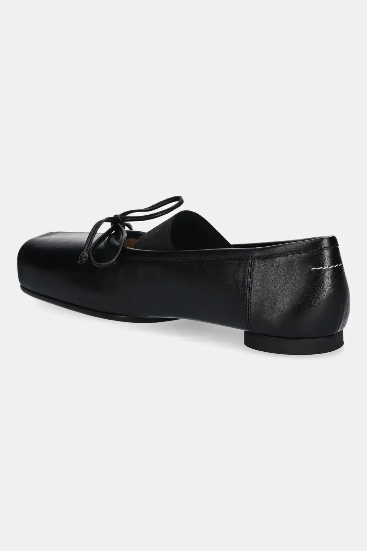 Кожаные балетки MM6 Maison Margiela цвет чёрный S59WZ0103.P3628.T8013