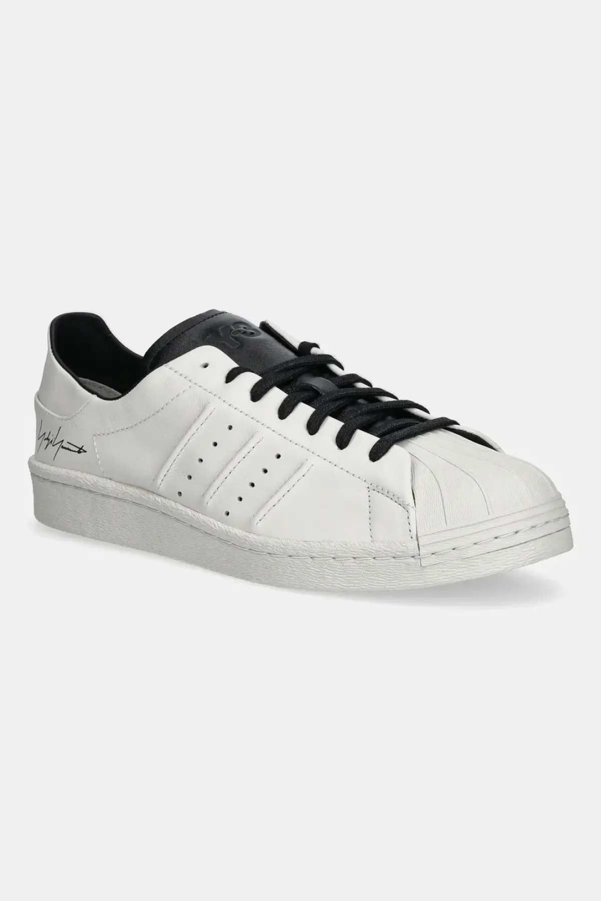 Кожаные кроссовки Y-3 Superstar цвет бежевый