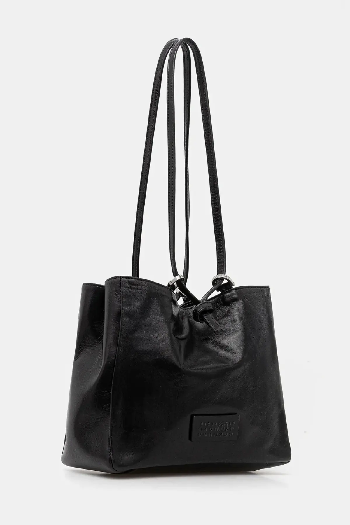 Кожаная сумочка MM6 Maison Margiela цвет чёрный SB5ZH0021.P7187.T8013